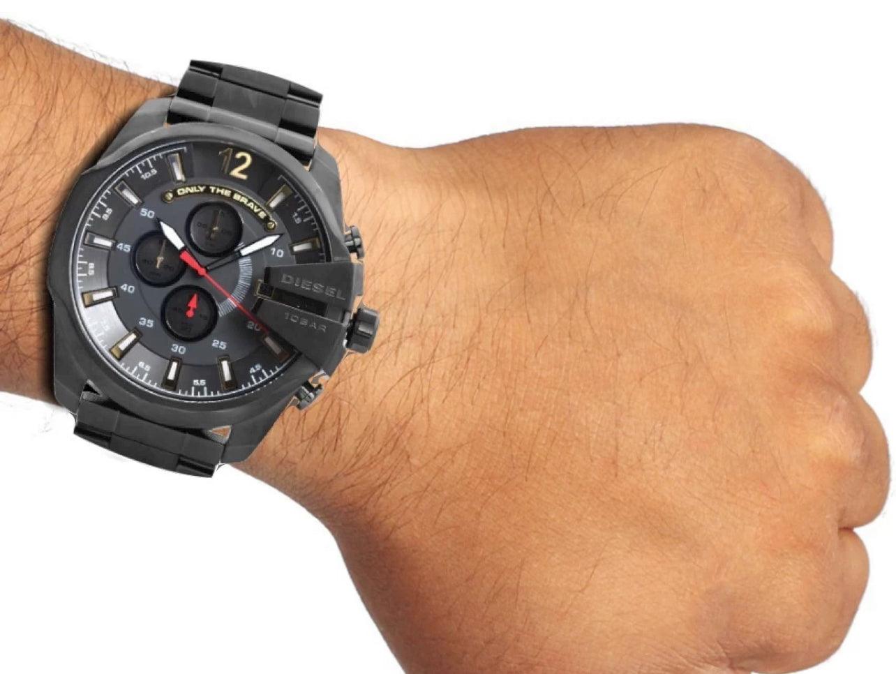 Diesel Men’s Mega Chief Chronograph Gunmetal Stainless Steel Watch