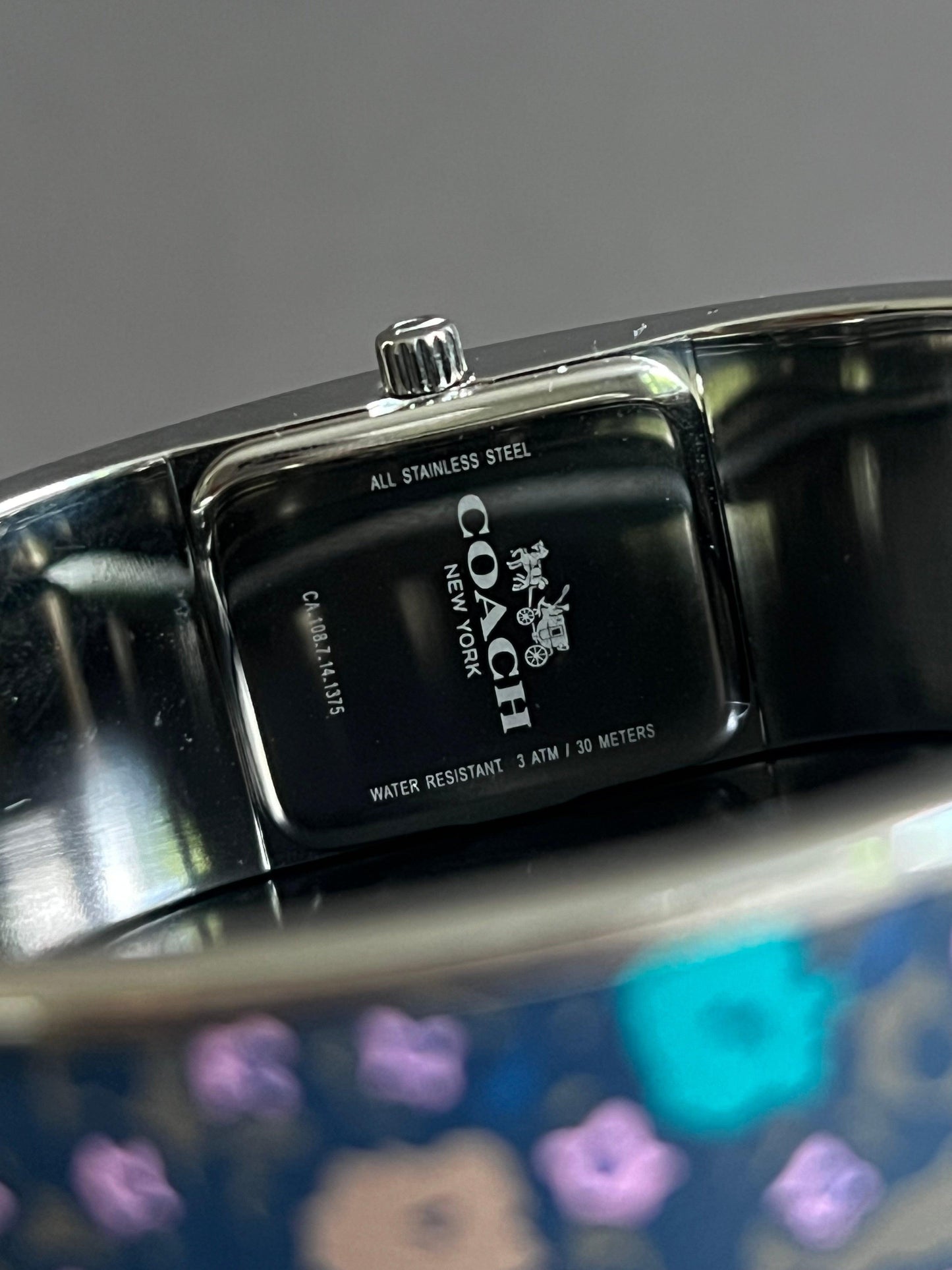 Coach Scout Bangle Watch in Blue Floral