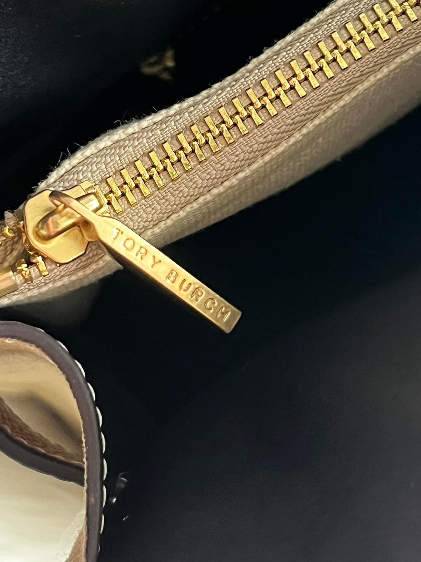 Tory Burch Lee Radziwill Pebbled Double Bag
