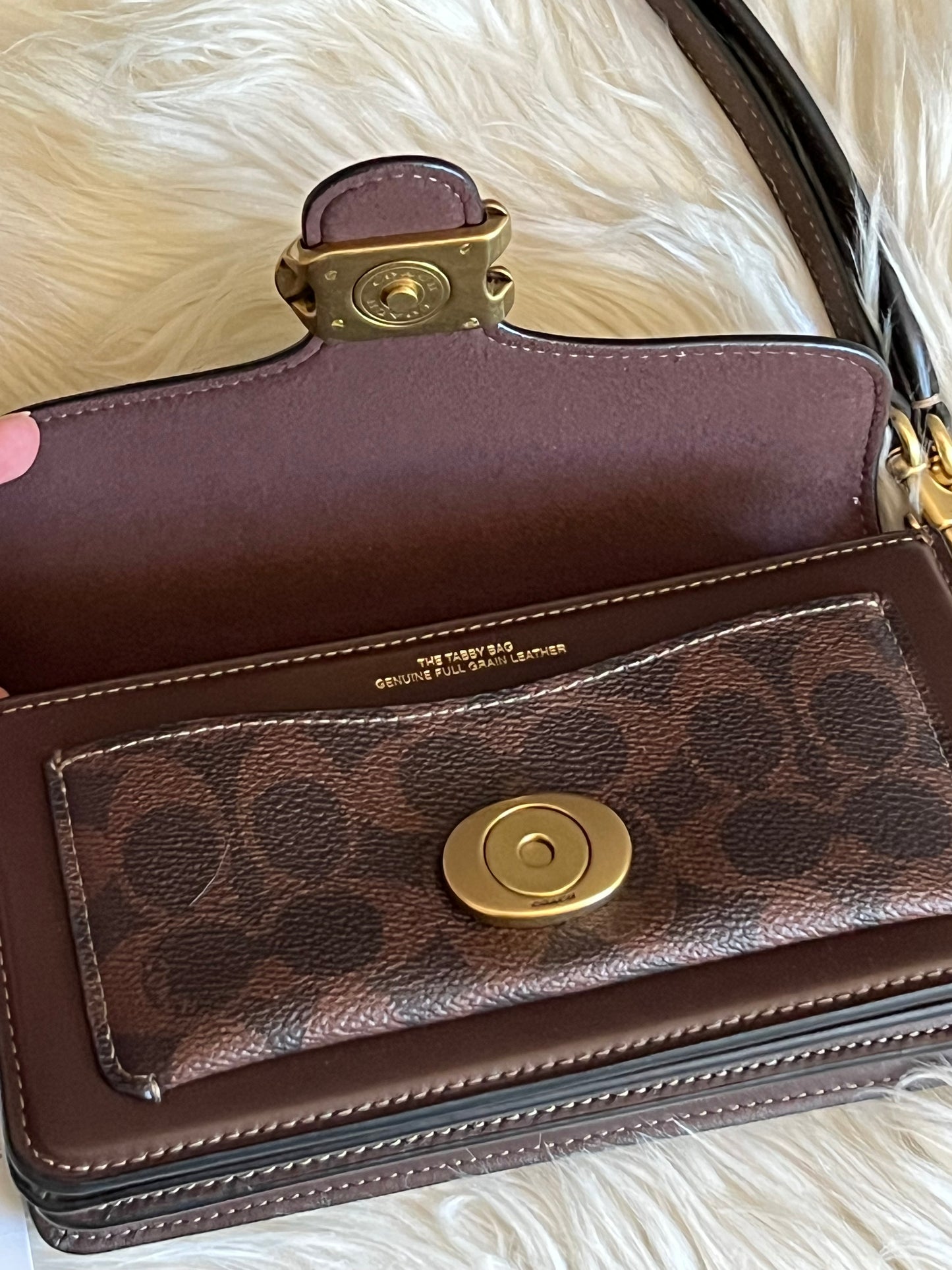 Coach Tabby Shoulder Bag 20 with Signature Canvas Detail