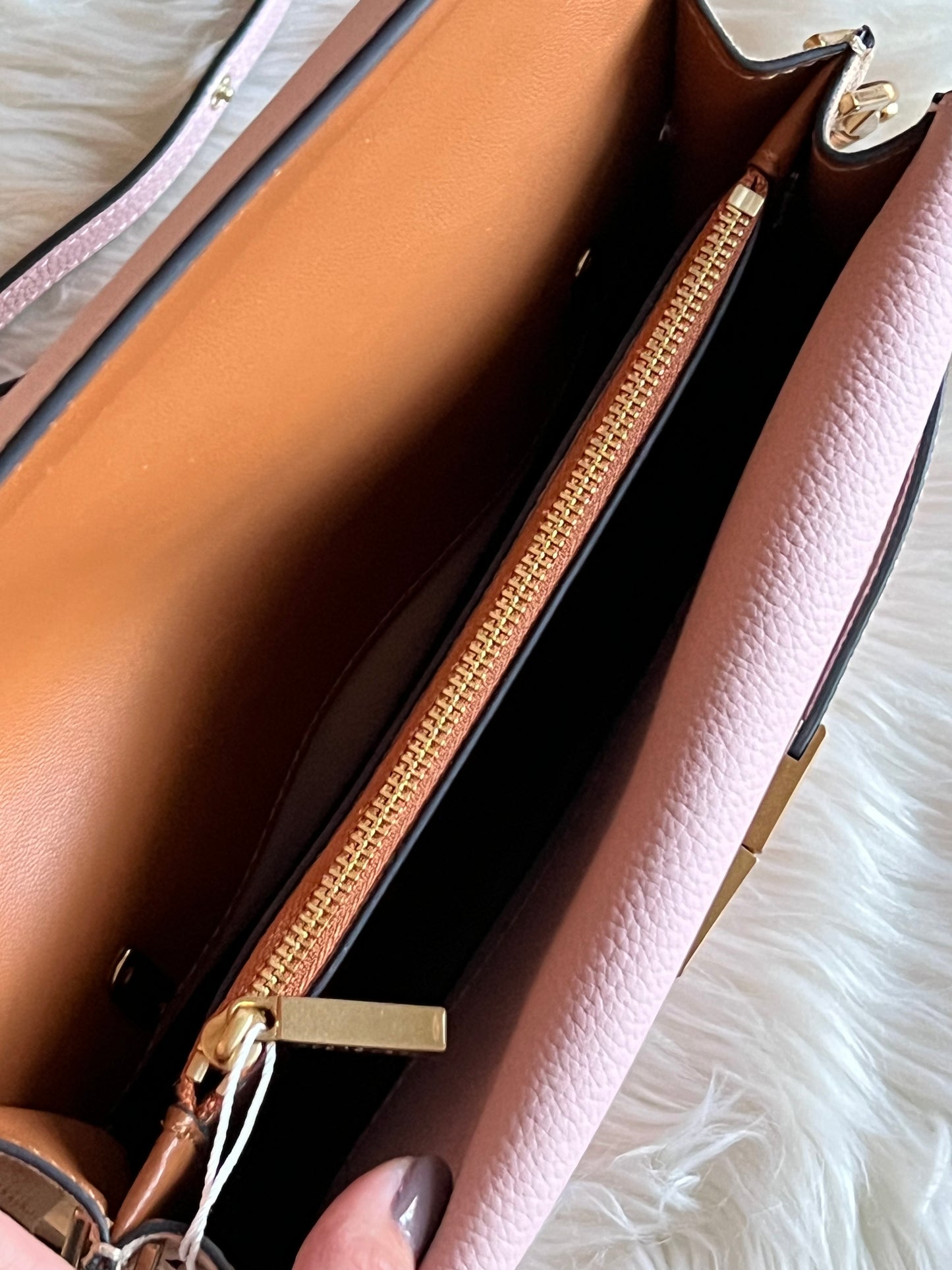 Tory Burch Lee Radziwill Pebbled Shoulder Bag