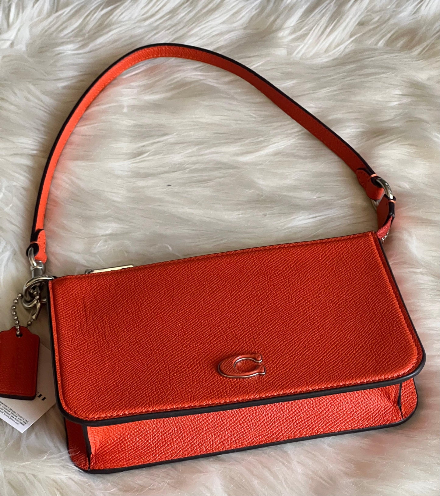 Coach Pouch Bag with Signature Canvas Detail