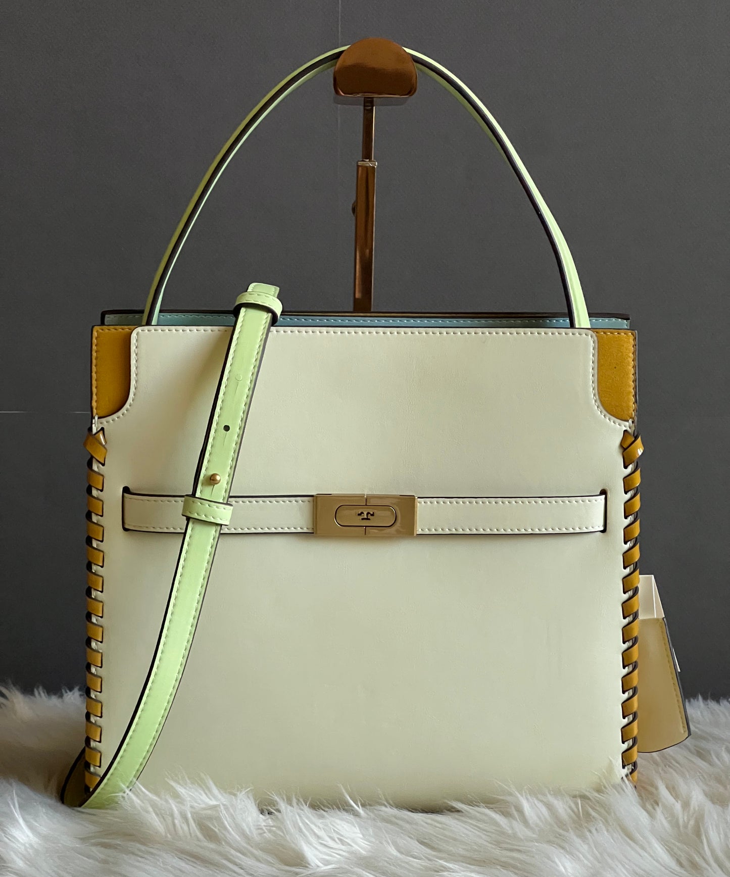 Tory Burch Small Lee Radziwill Whipstitch Double Bag