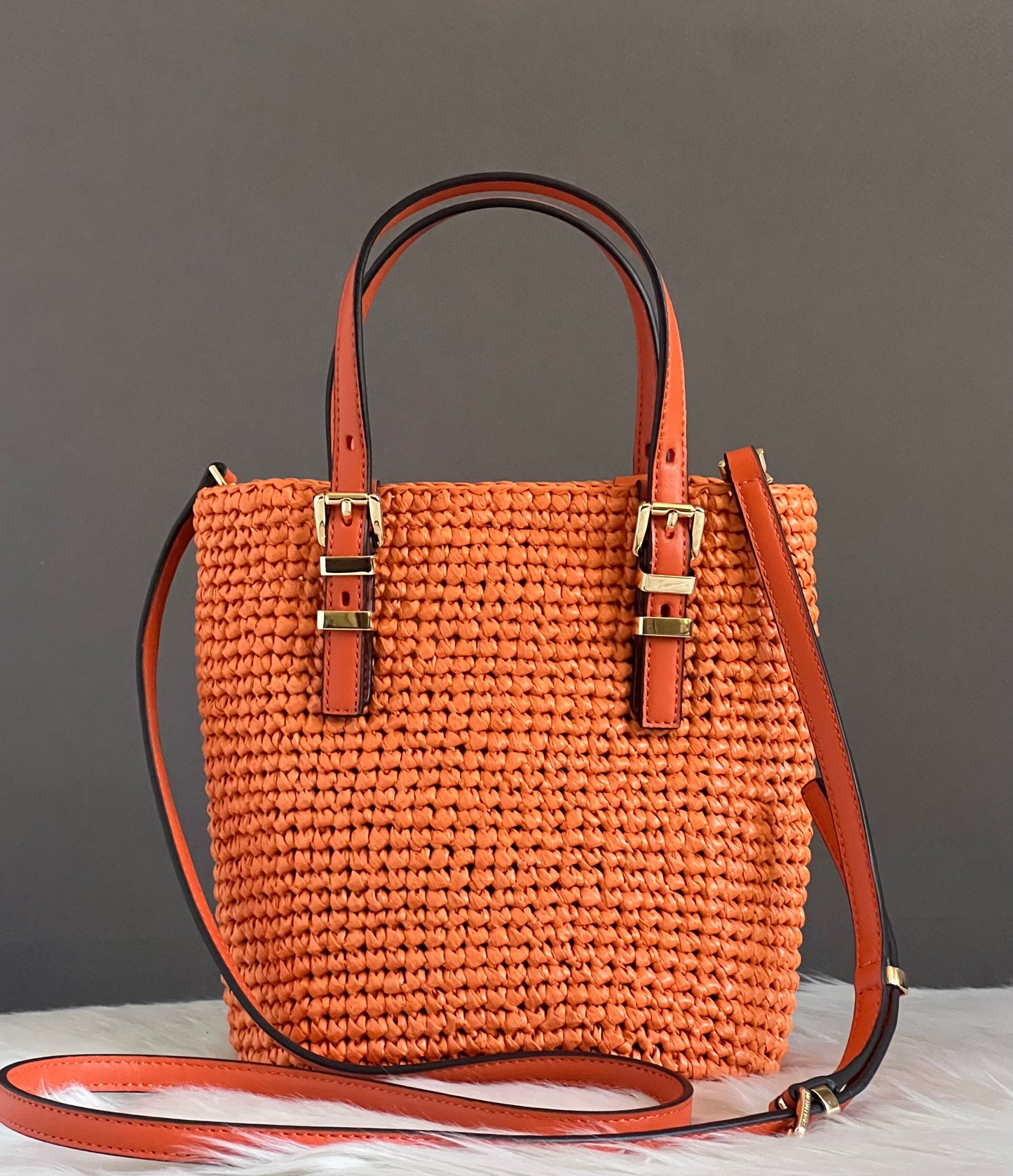 Michael Kors Quinn Extra-Small Crocheted Crossbody Bag