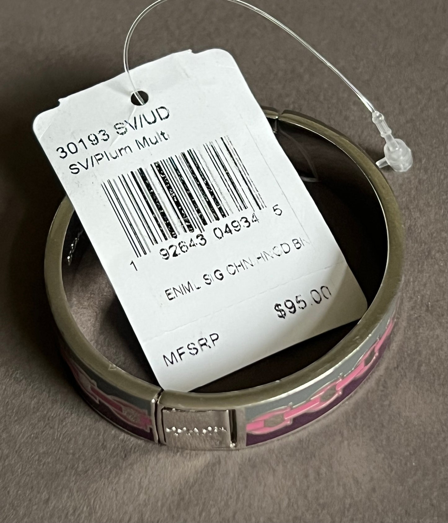 Coach Signature Chain Hinged Bangle