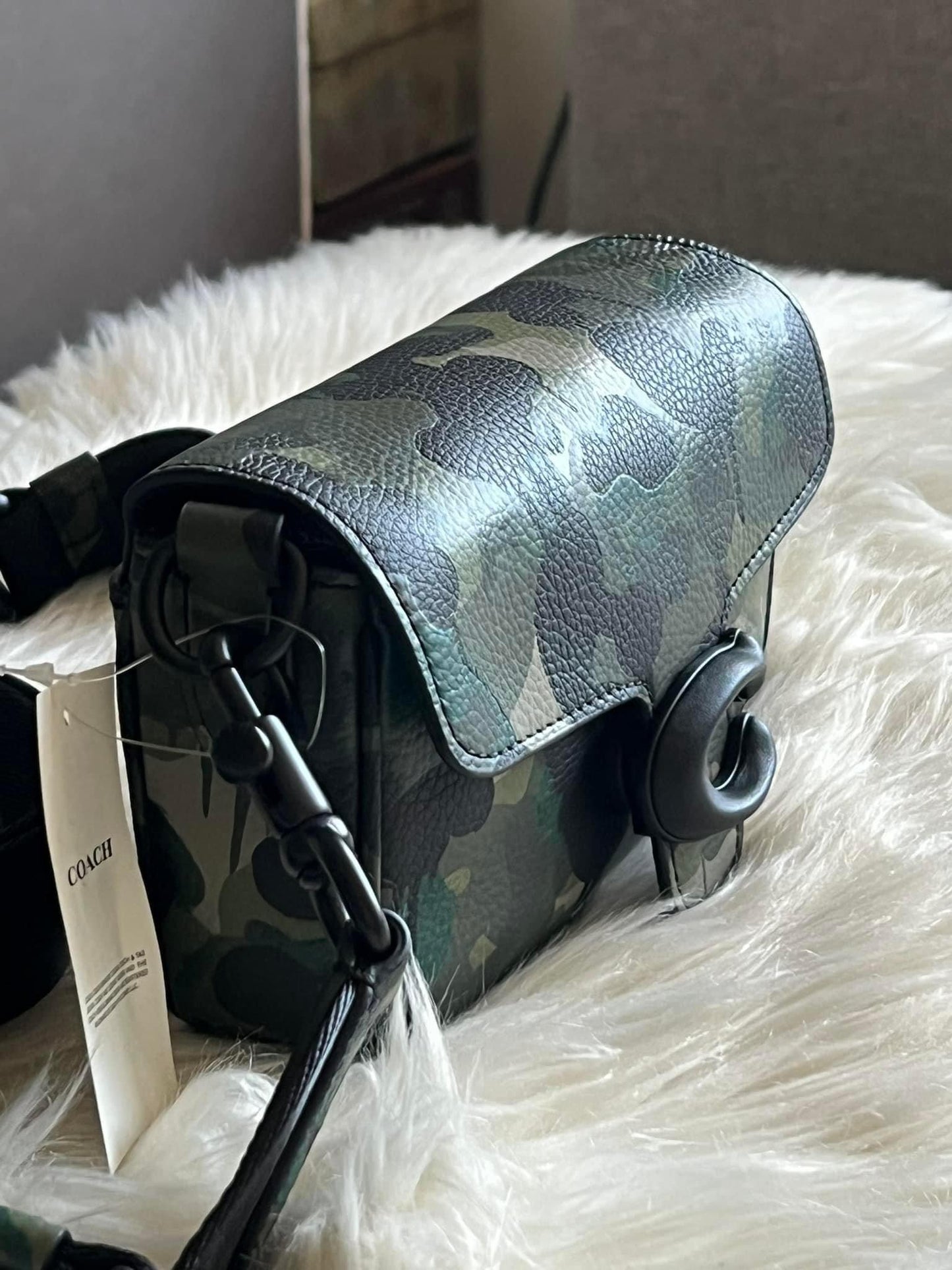 Coach Soft Tabby Crossbody 18 with Camo Print