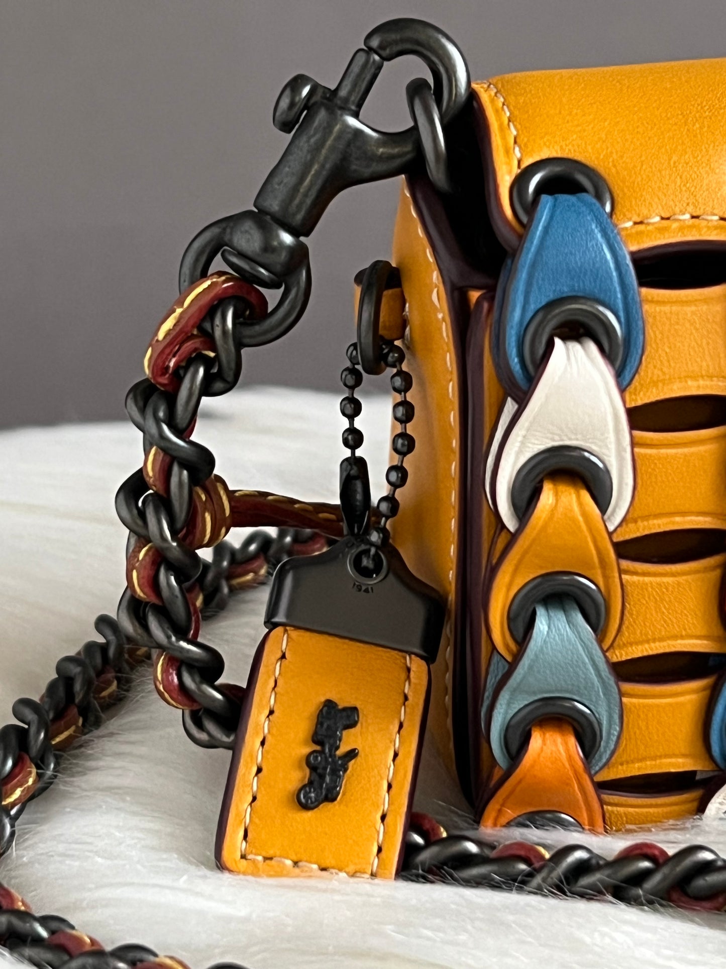 Coach Link Dinkier With Colorblock Crossbody