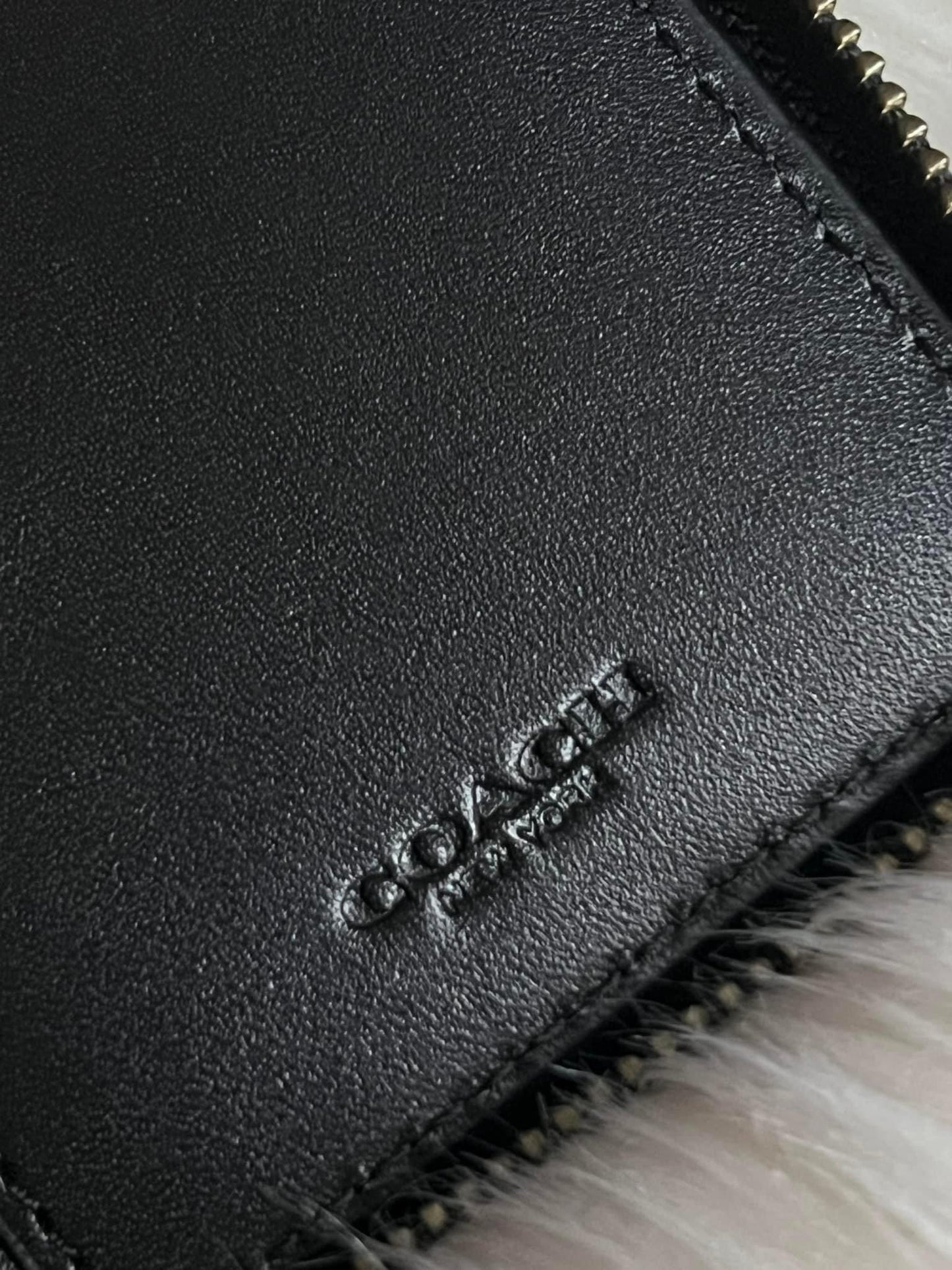 Coach Small Zip Around Wallet With Quilting