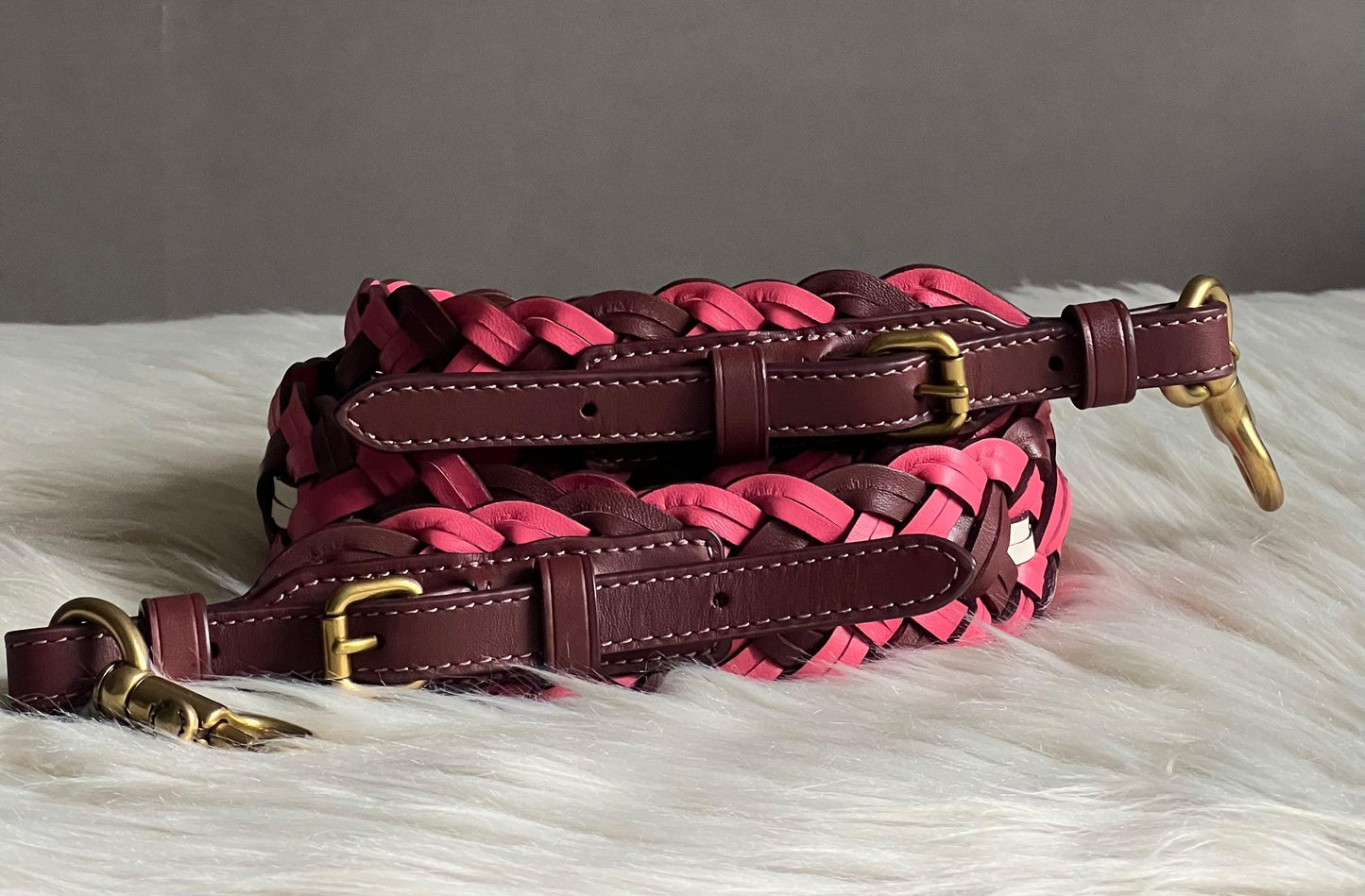Coach Strap with Weaving
