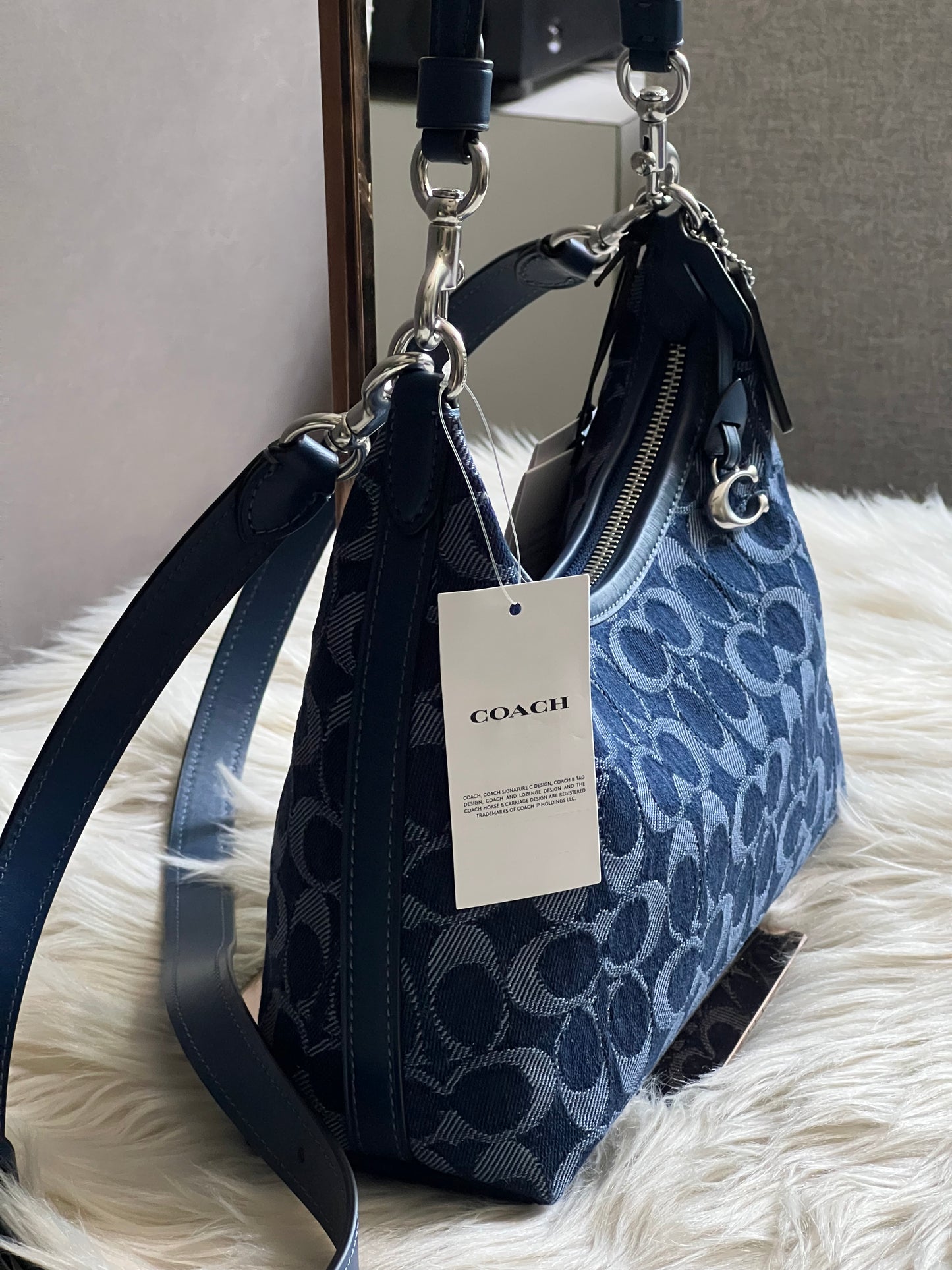 Coach Juliet Shoulder Bag 25 in Signature Denim