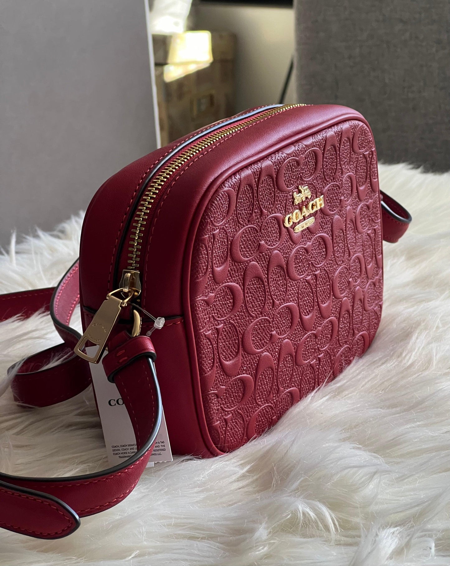Coach Mini Jamie Camera Bag in Signature Leather