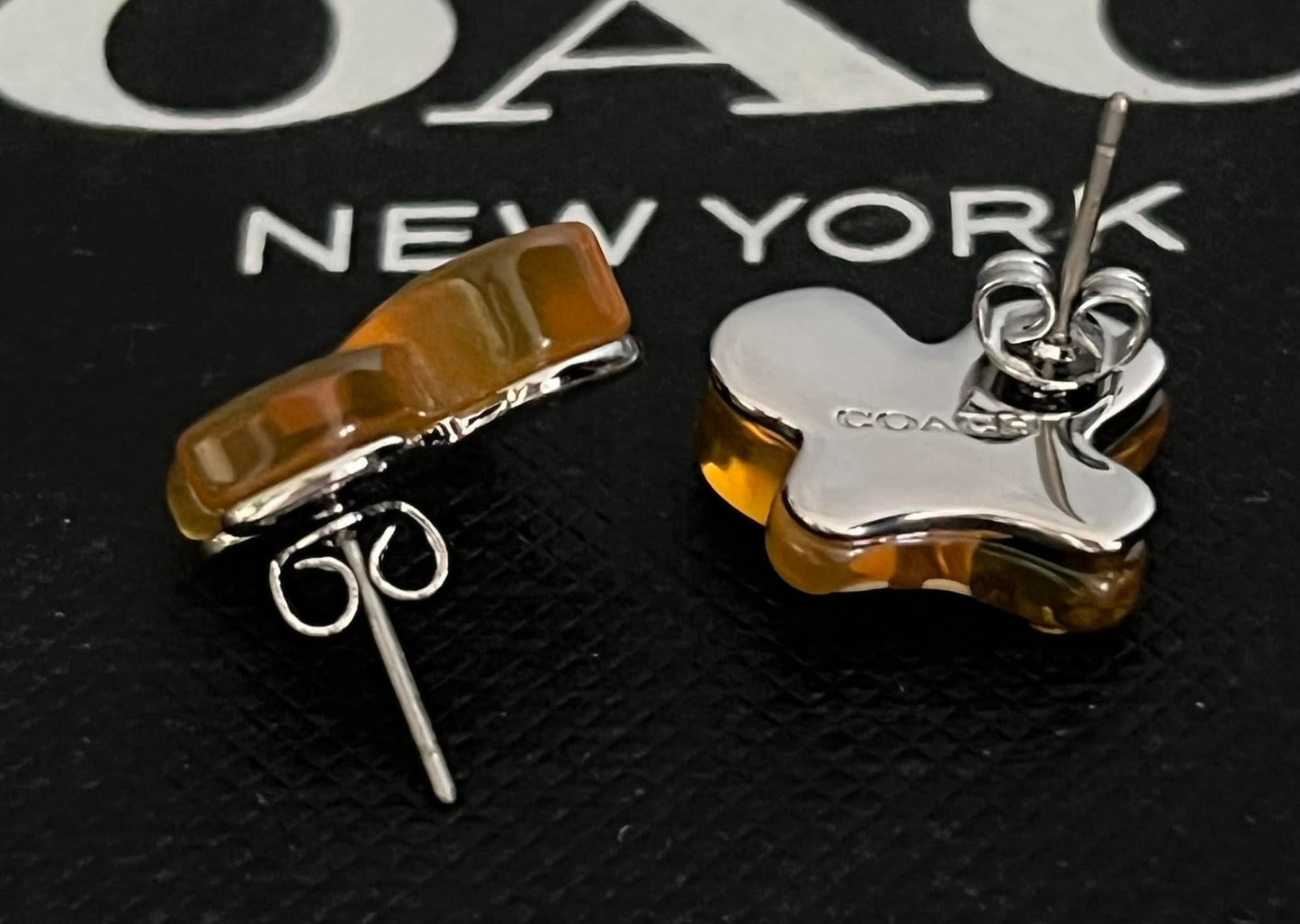 Coach Bumble Bee Stud Earrings