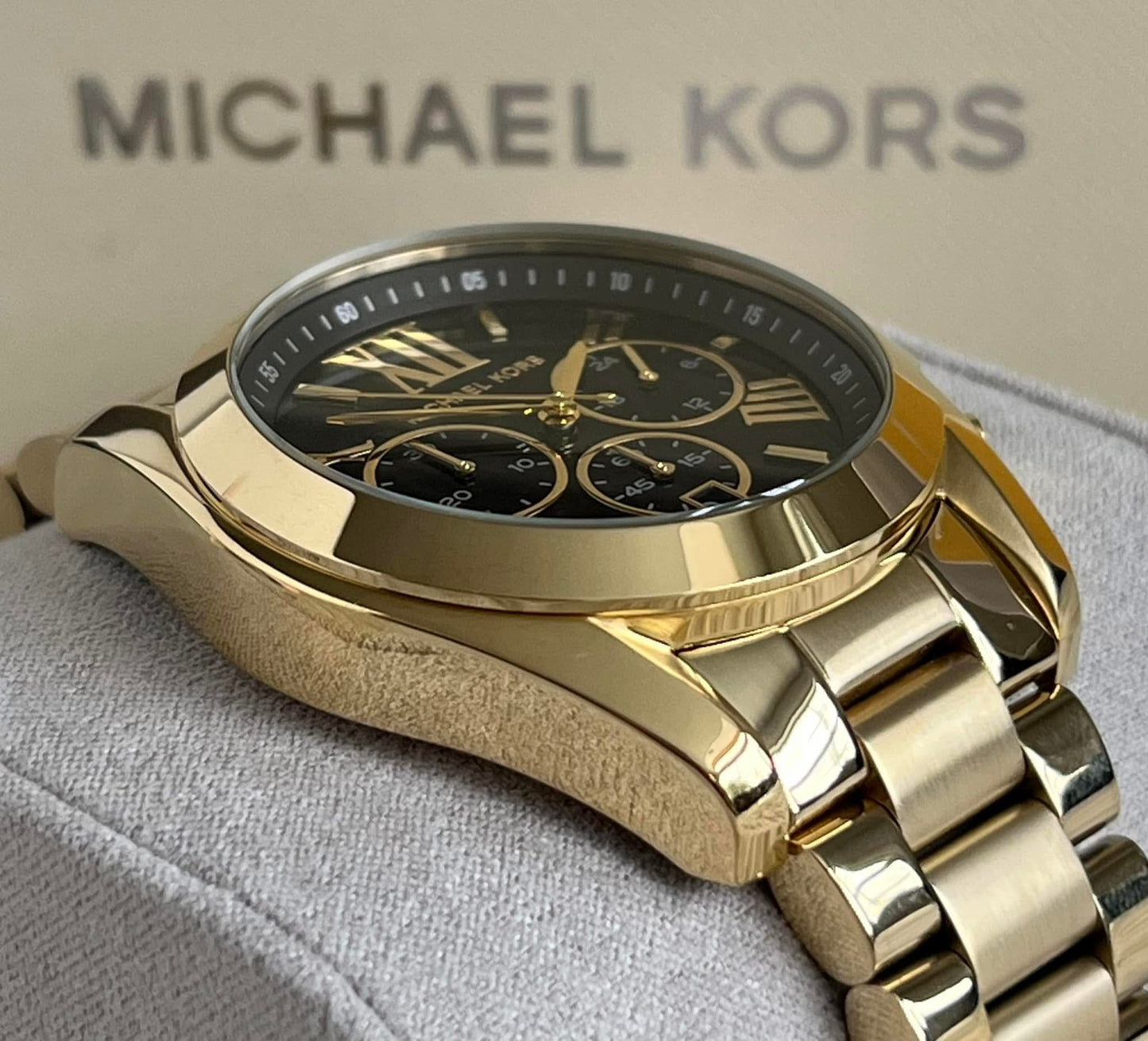 Michael Kors Women’s Oversized Bradshaw Gold-Tone Watch