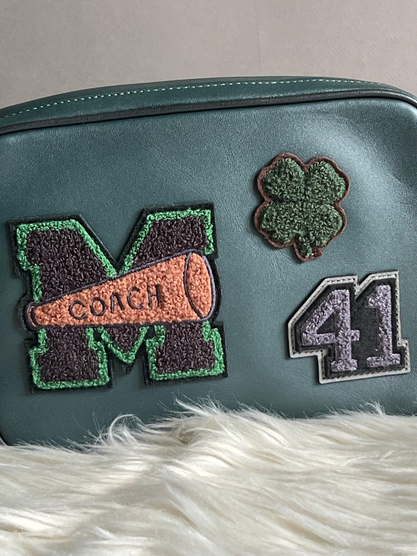 Coach Flight Bag 19 with Varsity Patches