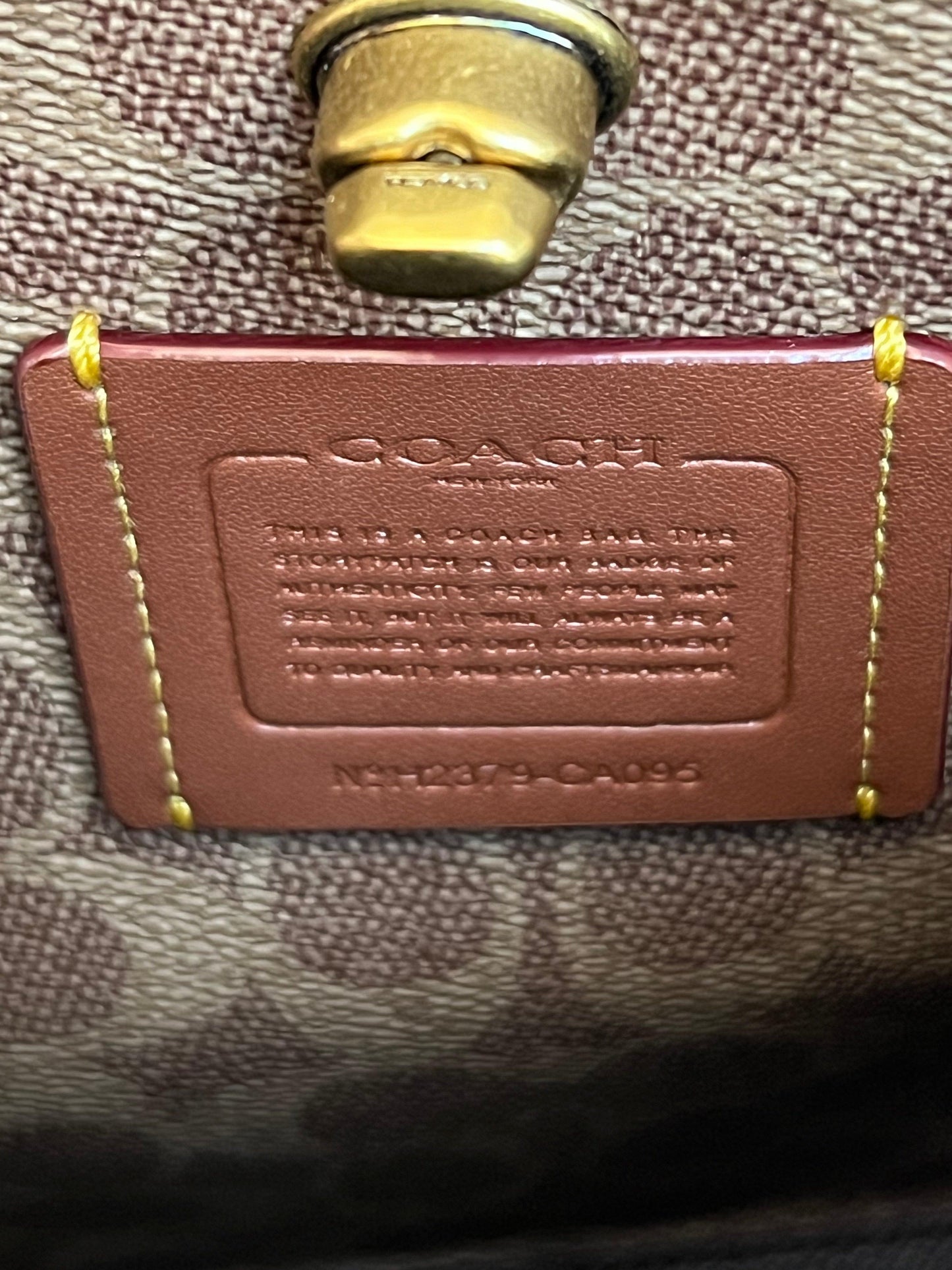 Coach Willow Bucket Bag in Colorblock with Signature Canvas Interior