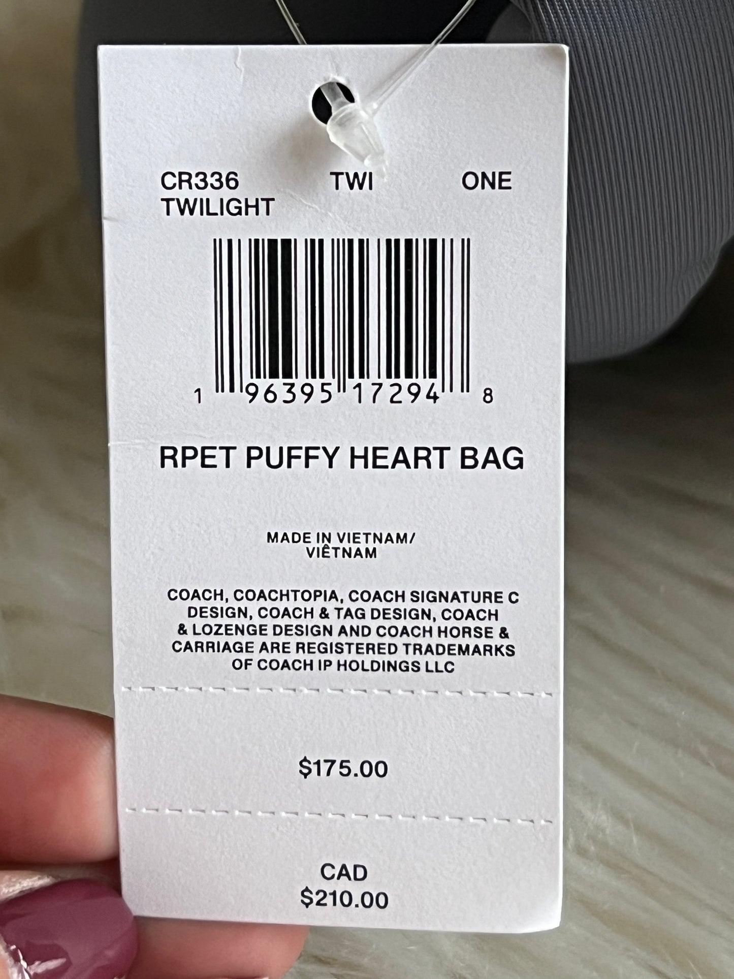 Coachtopia Loop Puffy Heart Bag