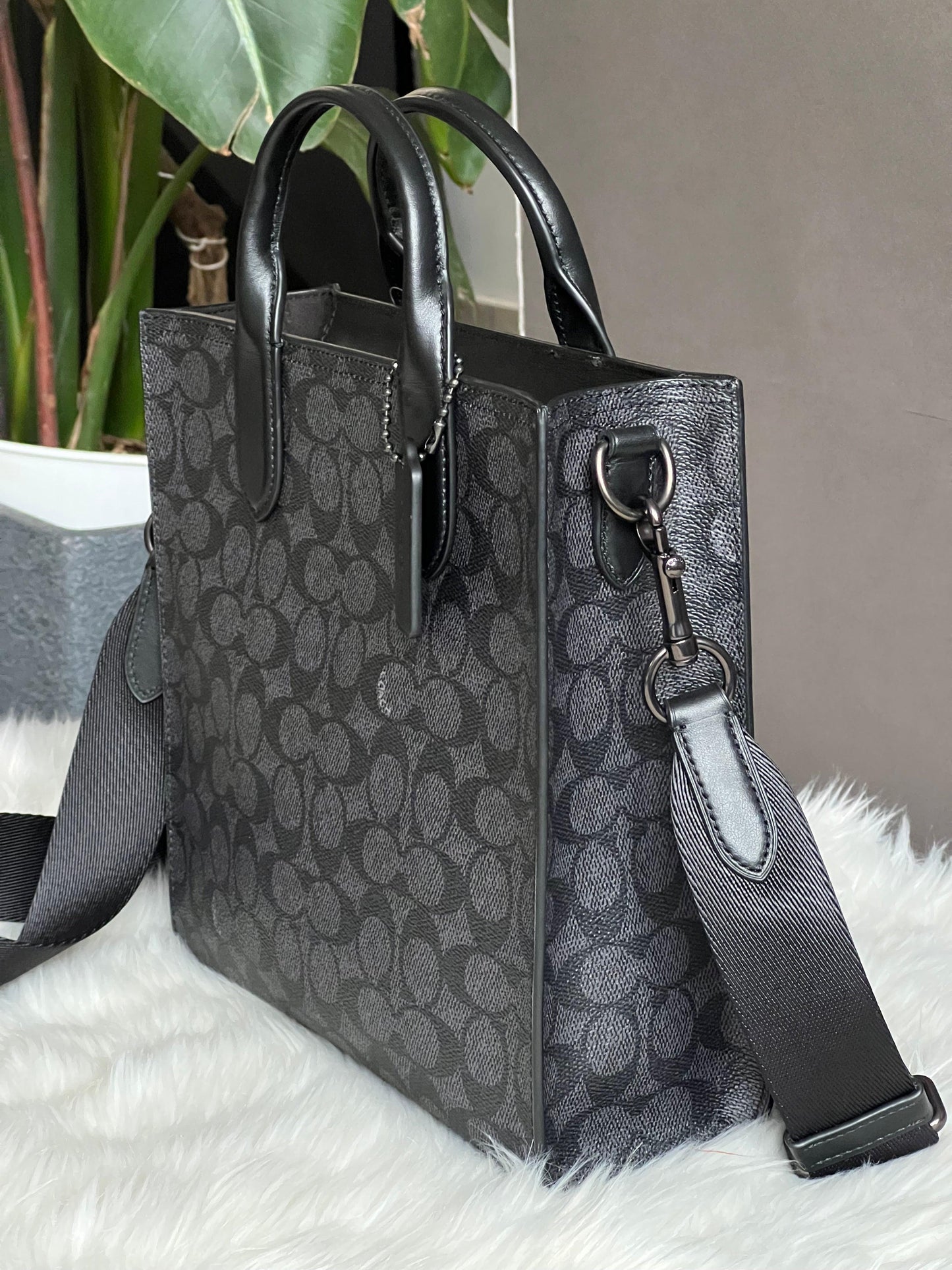 Coach Gotham Tall Tote 24 in Signature Canvas