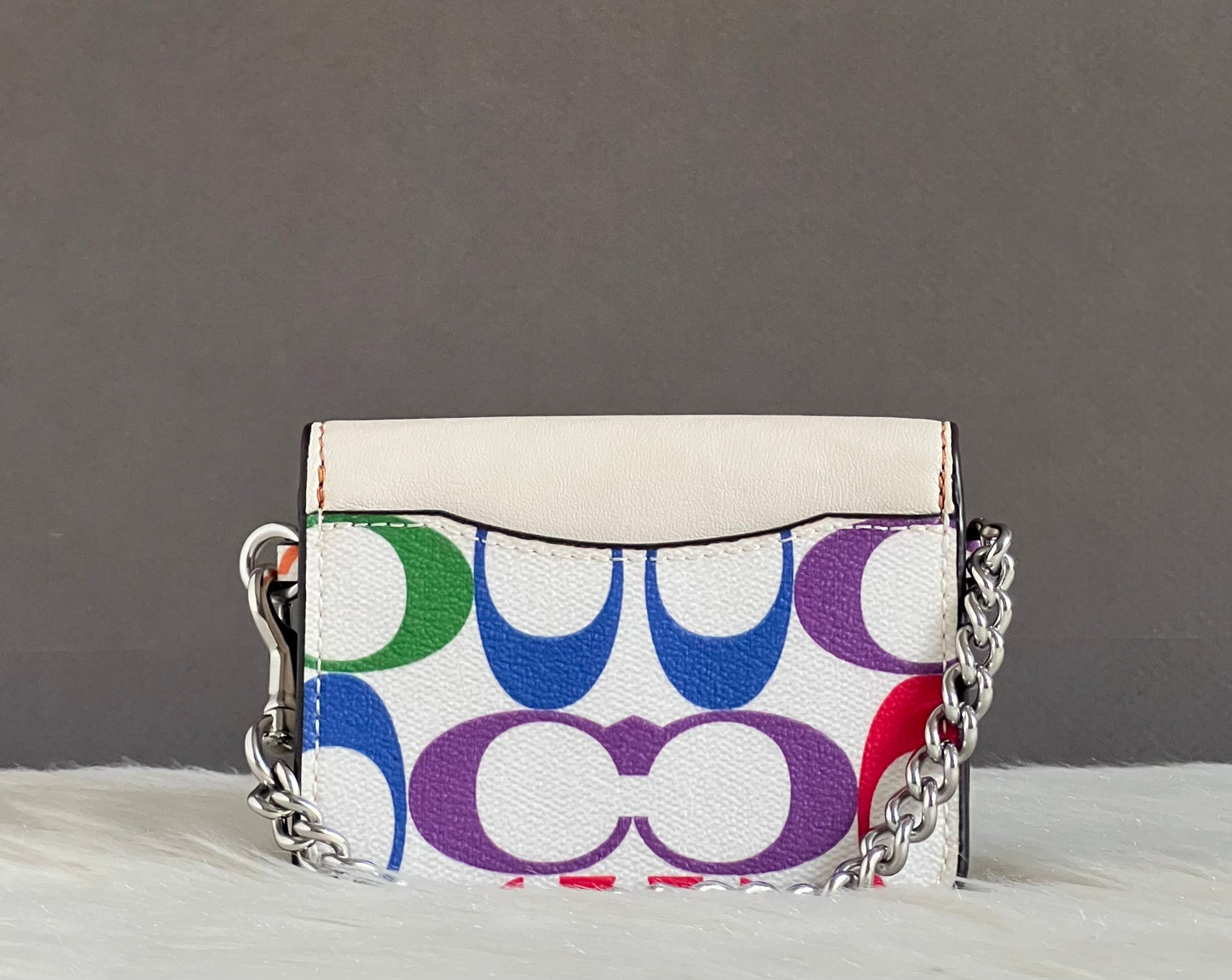Coach Poppy Crossbody in Rainbow Signature Canvas