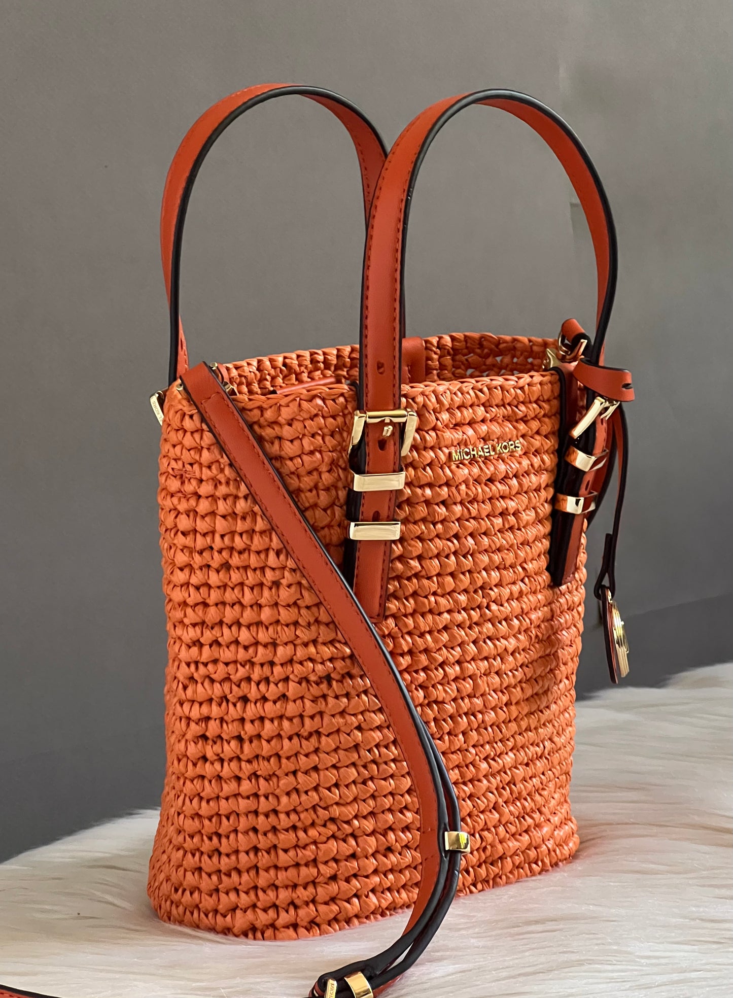 Michael Kors Quinn Extra-Small Crocheted Crossbody Bag