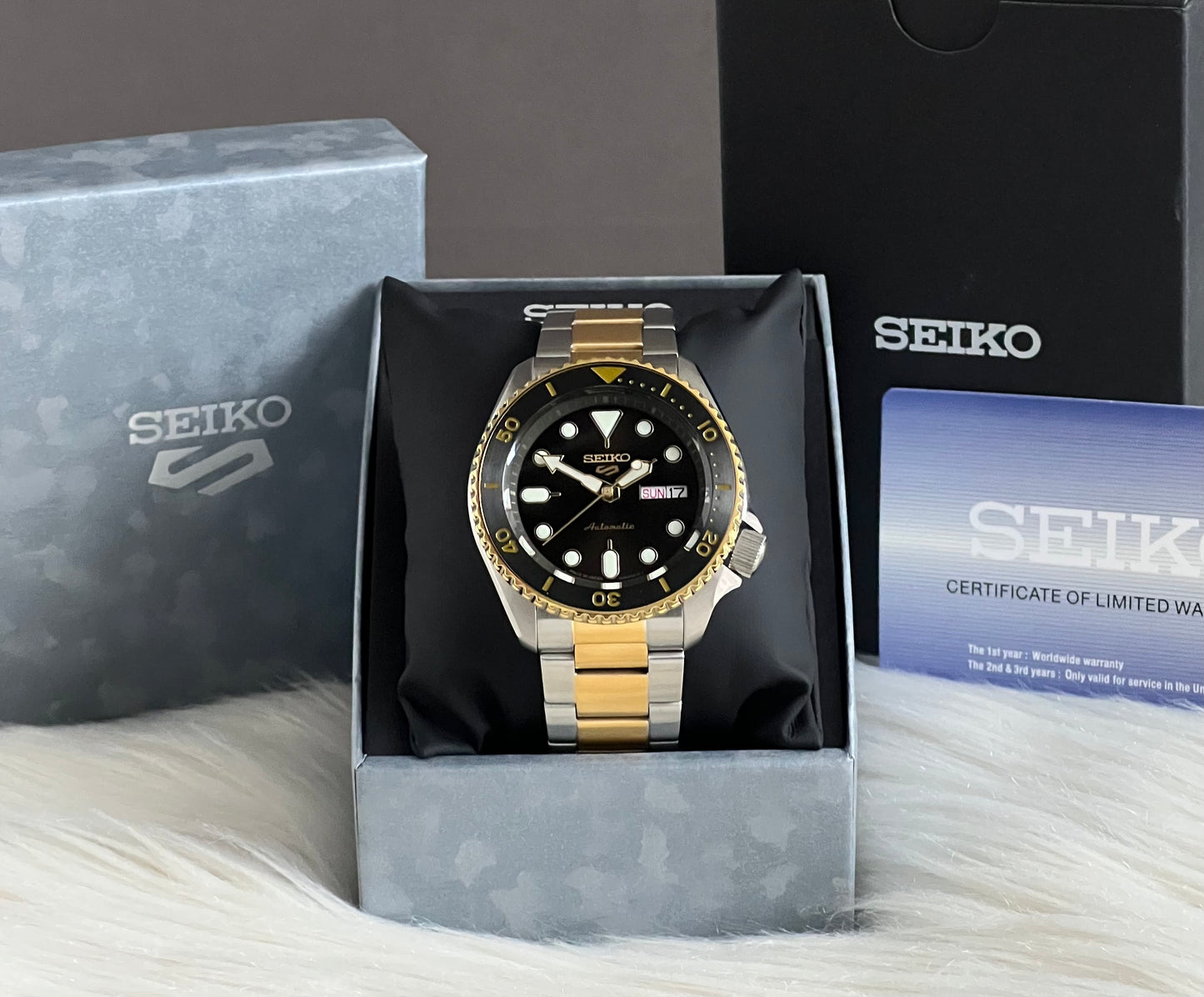 Seiko Men’s 5 Sports Automatic Two Tone Watch