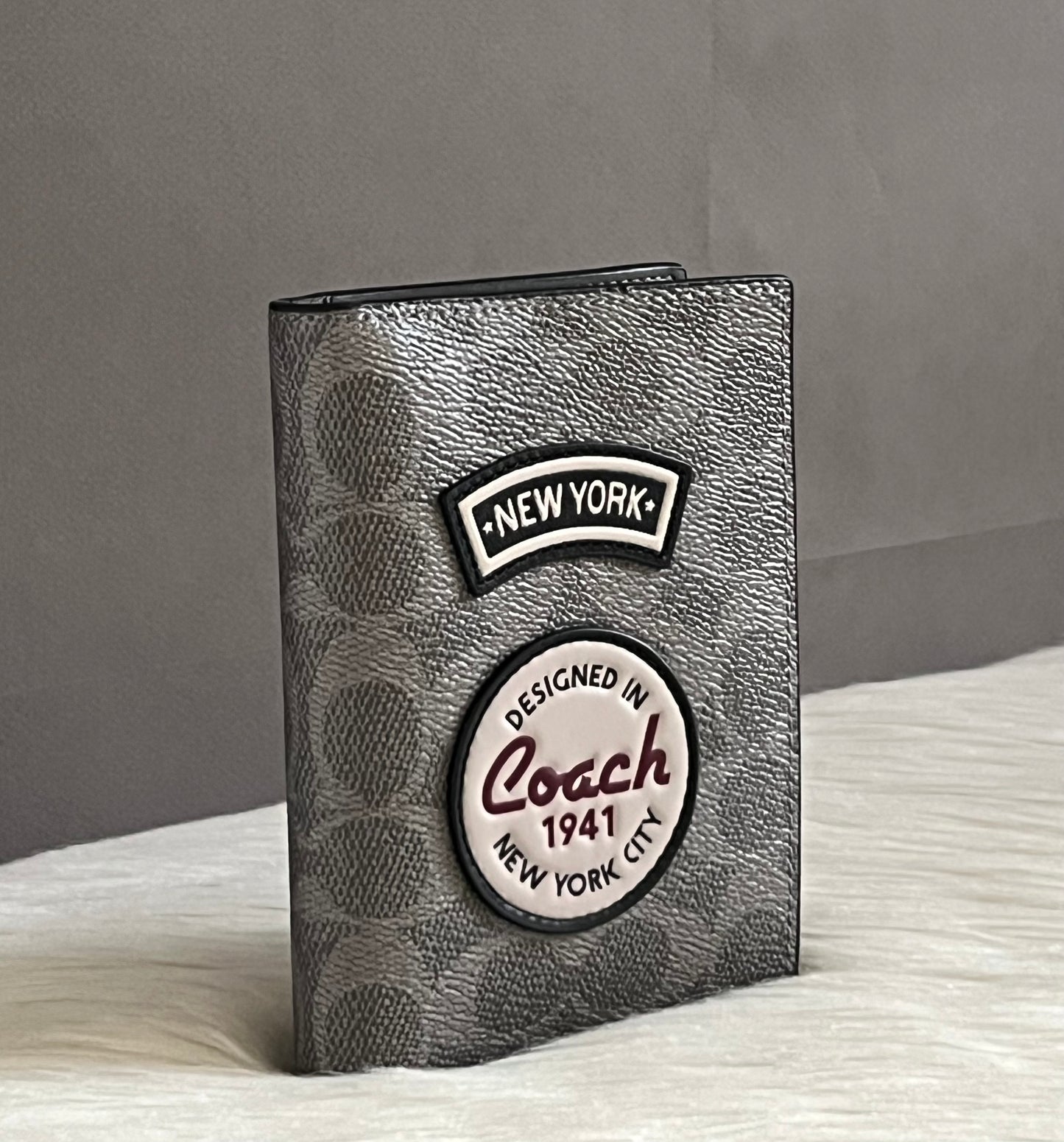 Coach Passport Case with Patches