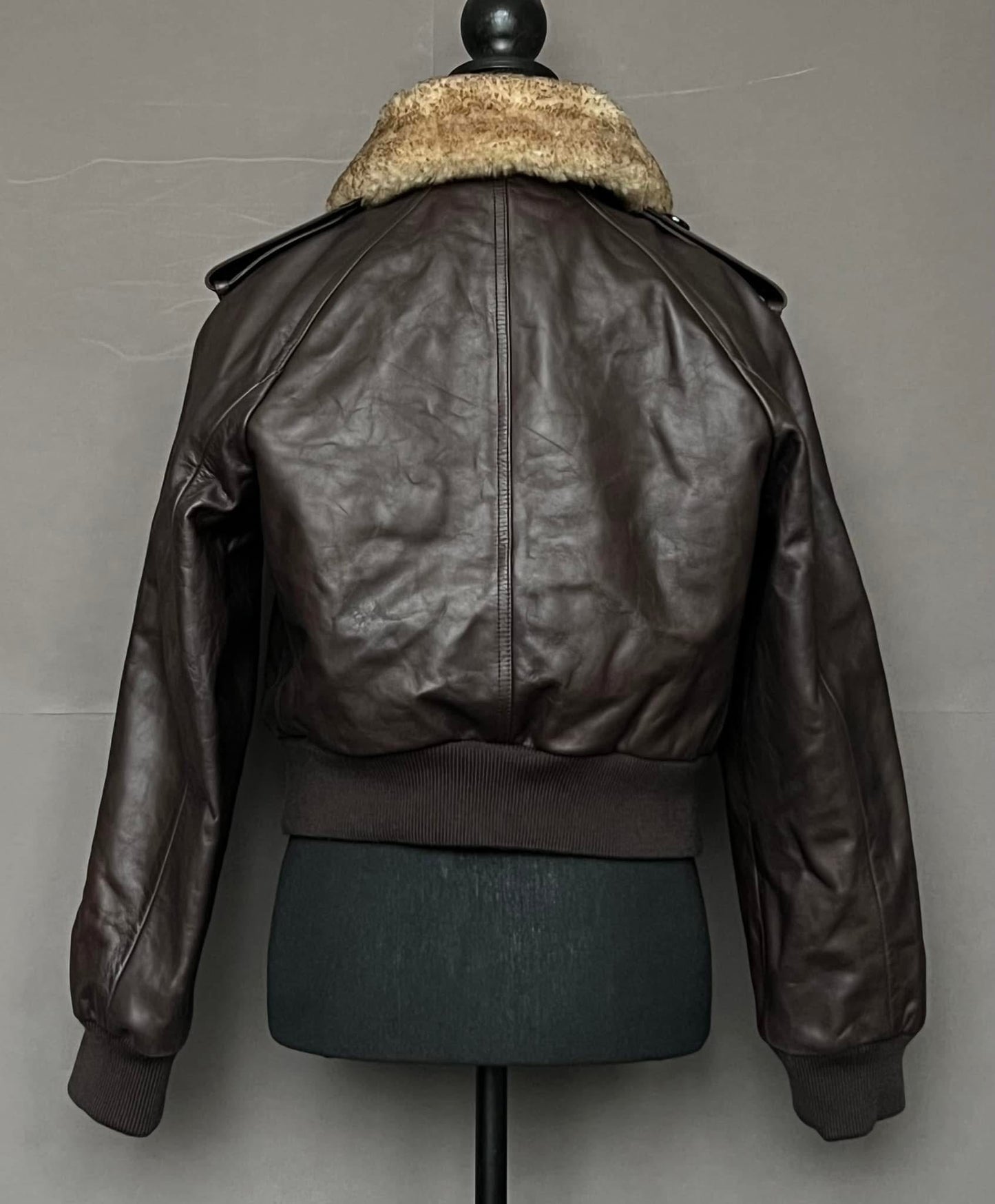 Coach Cropped Leather Jacket