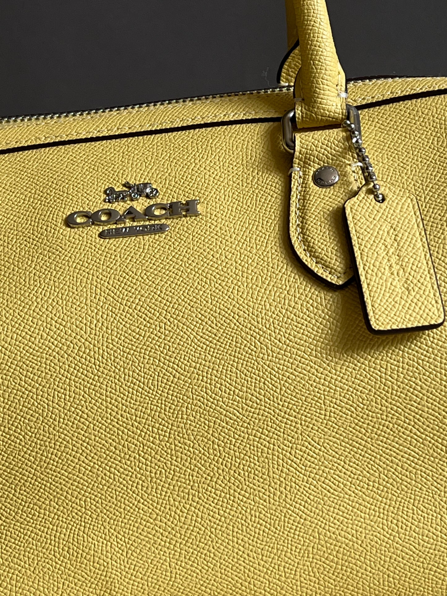 Coach Rowan Satchel with Signature Canvas Detail