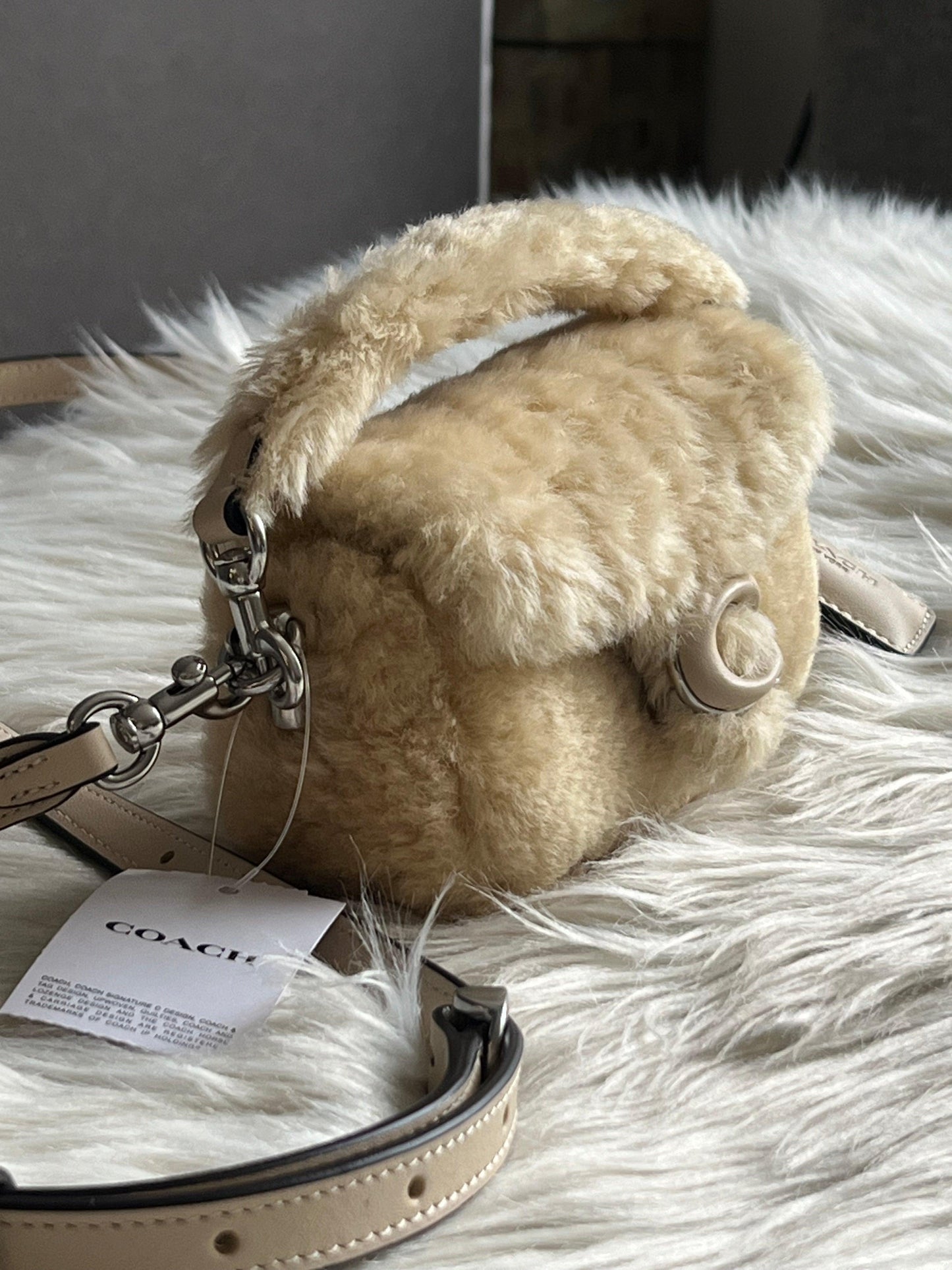 Coach Tabby 12 in Shearling