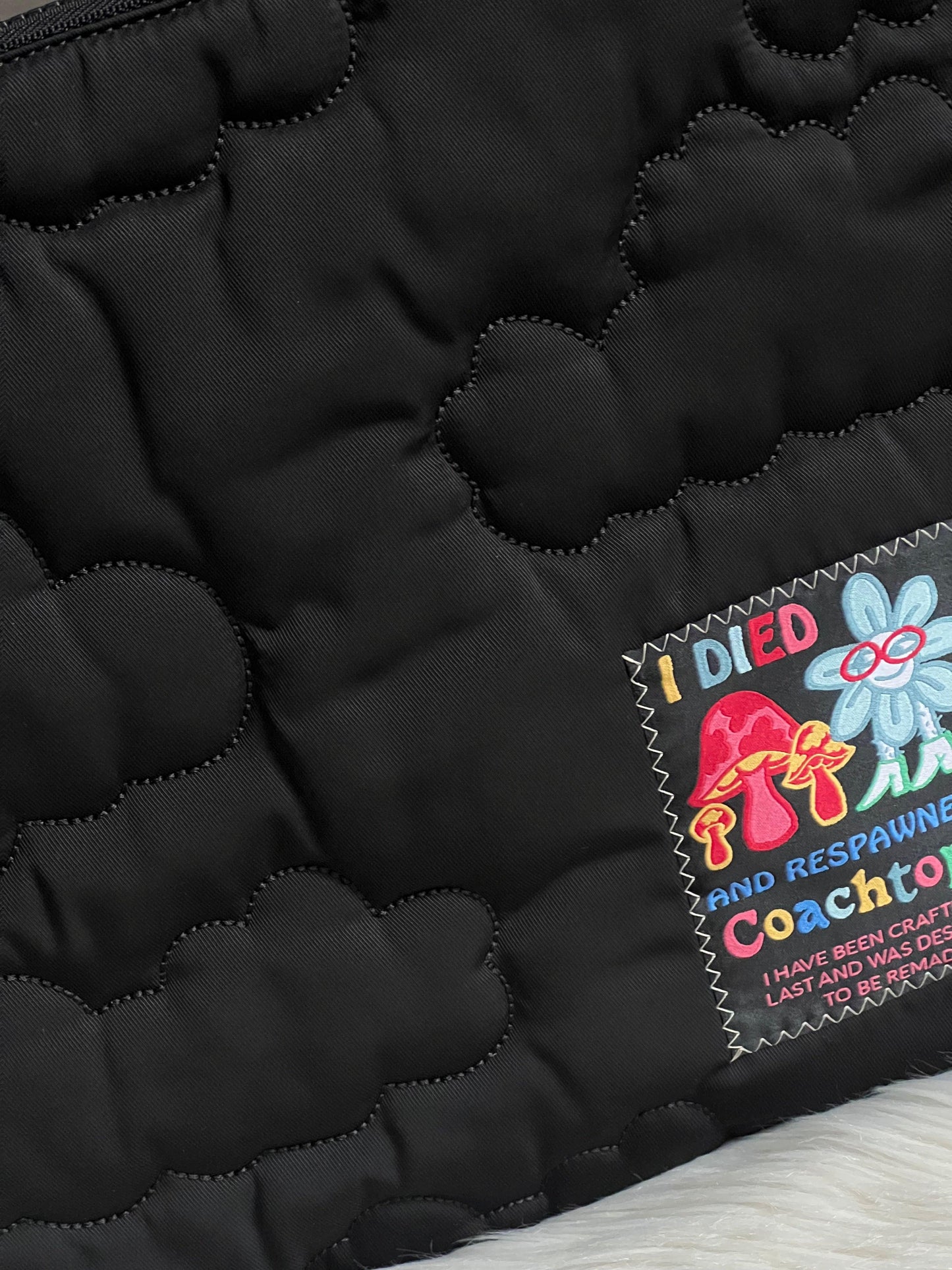 Coach Coachtopia Loop Quilted Cloud Laptop Sleeve