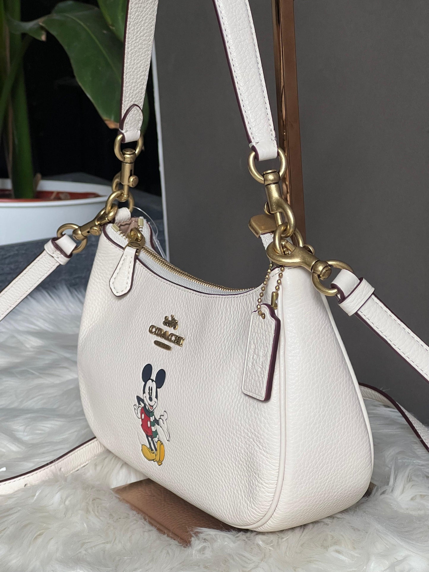 Disney X Coach Teri Shoulder Bag with Mickey Mouse