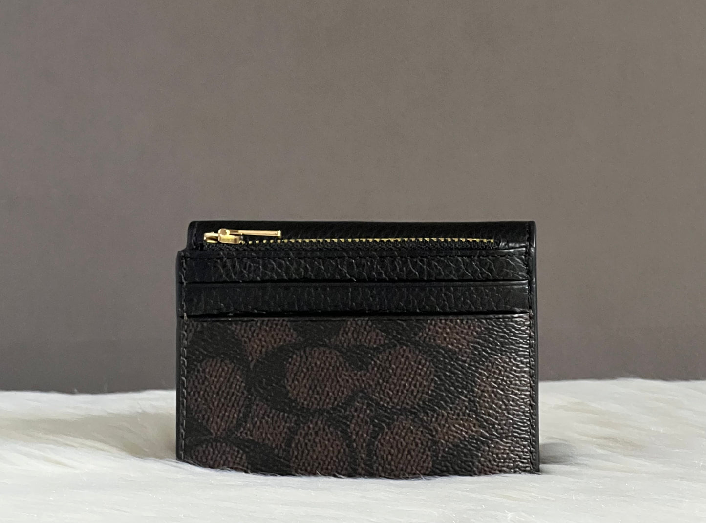 Coach Card Holder Wallet In Signature Canvas