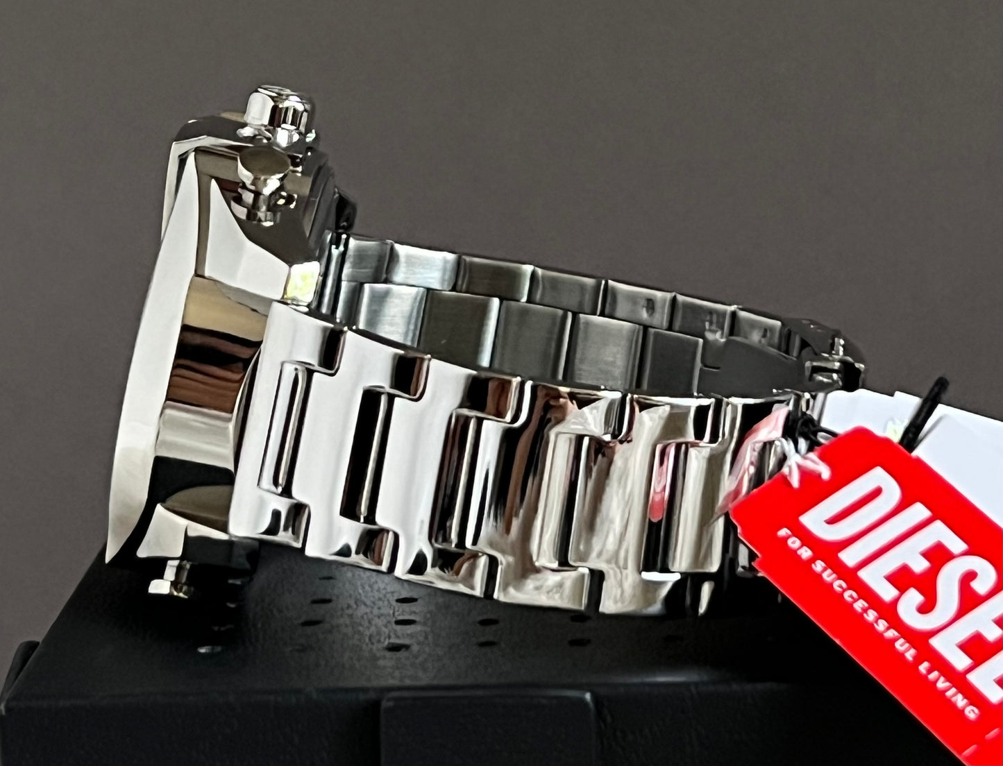 Diesel Men’s Mega Chief Ana-Digi Stainless Steel Watch
