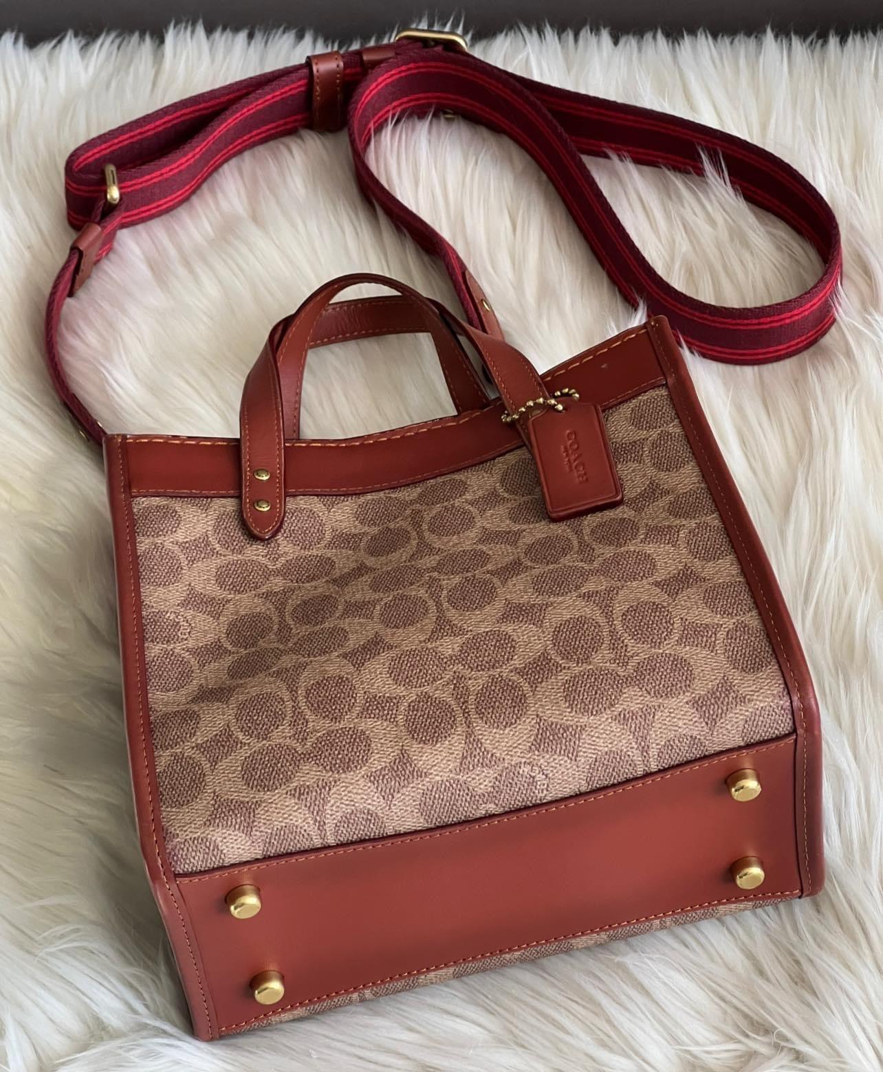 Coach Field Tote 22 in Signature Canvas with Horse and Carriage Print - “AS IS”
