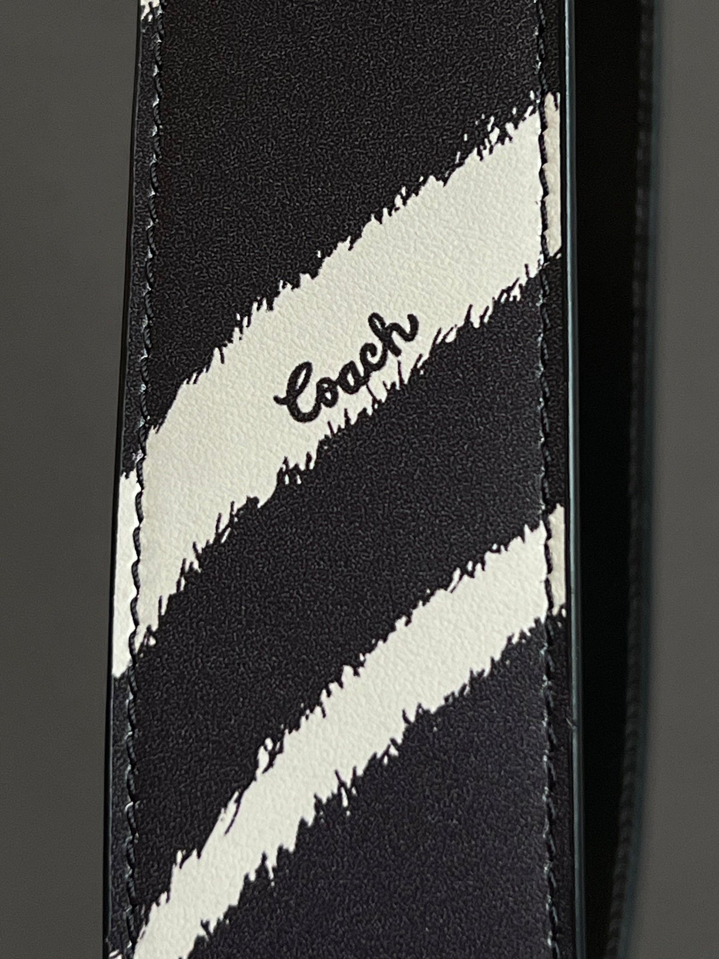 Coach Strap with Zebra Print