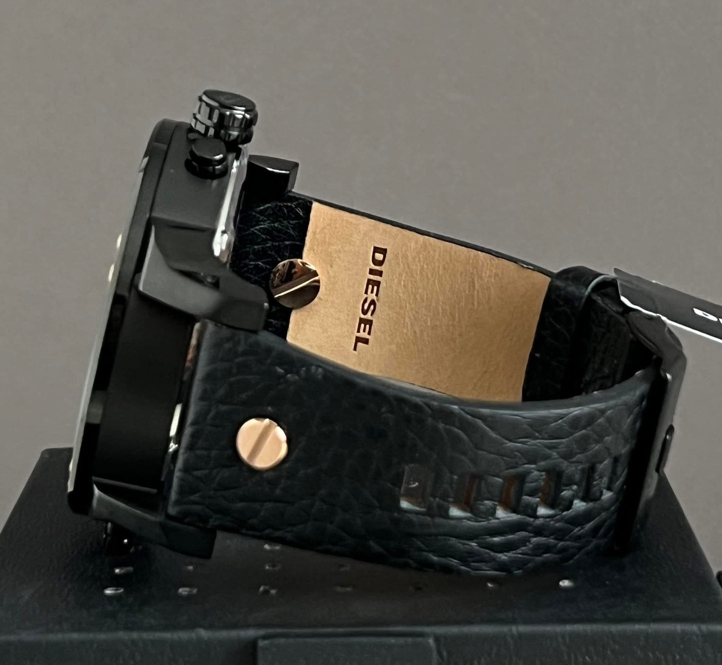 Diesel Men’s Mr. Daddy 2.0 Chrono Black Dial Leather Watch