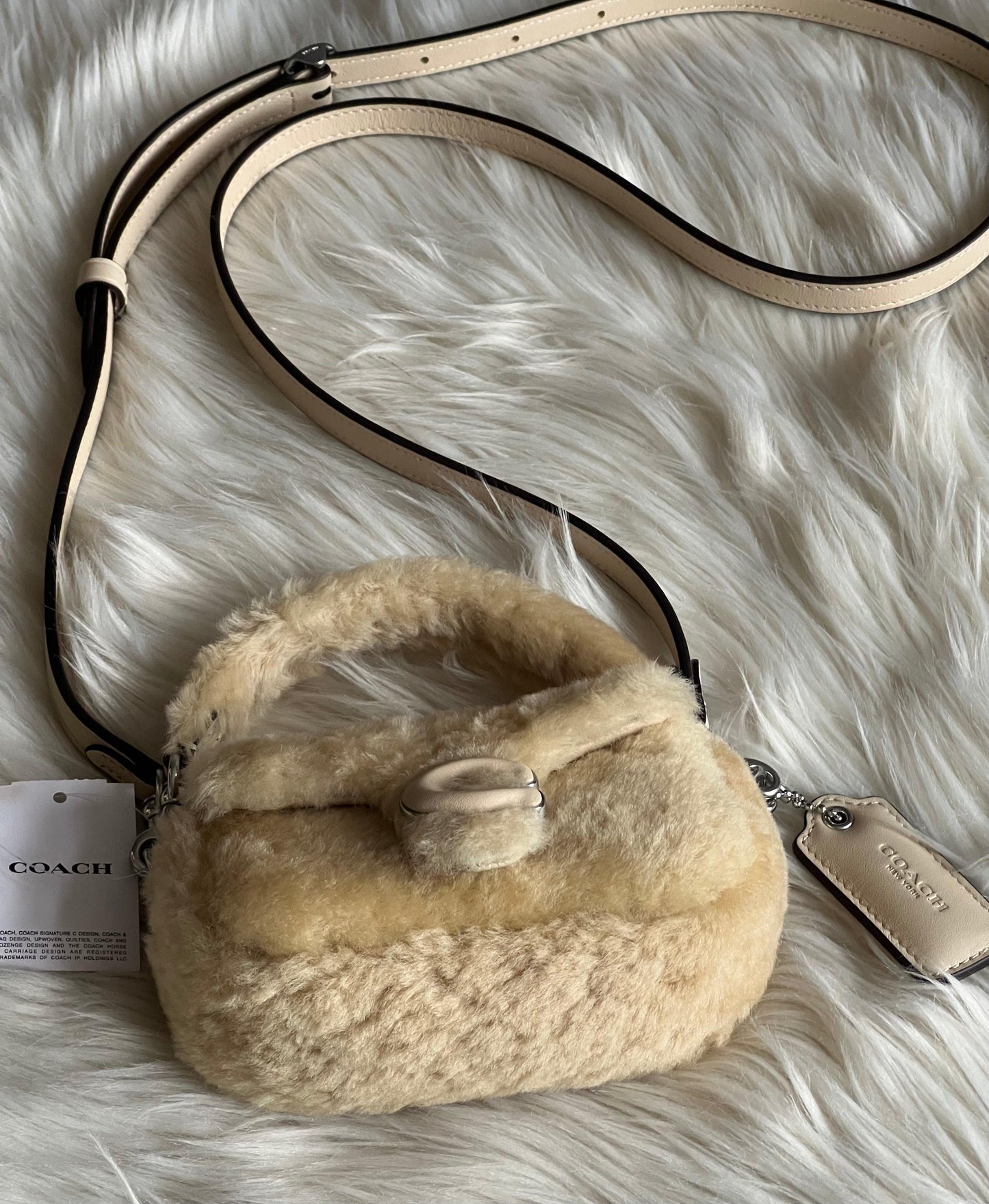 Coach Tabby 12 in Shearling