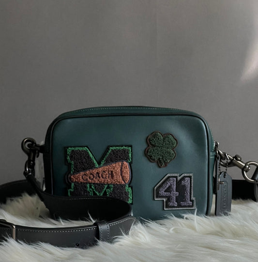 Coach Flight Bag 19 with Varsity Patches