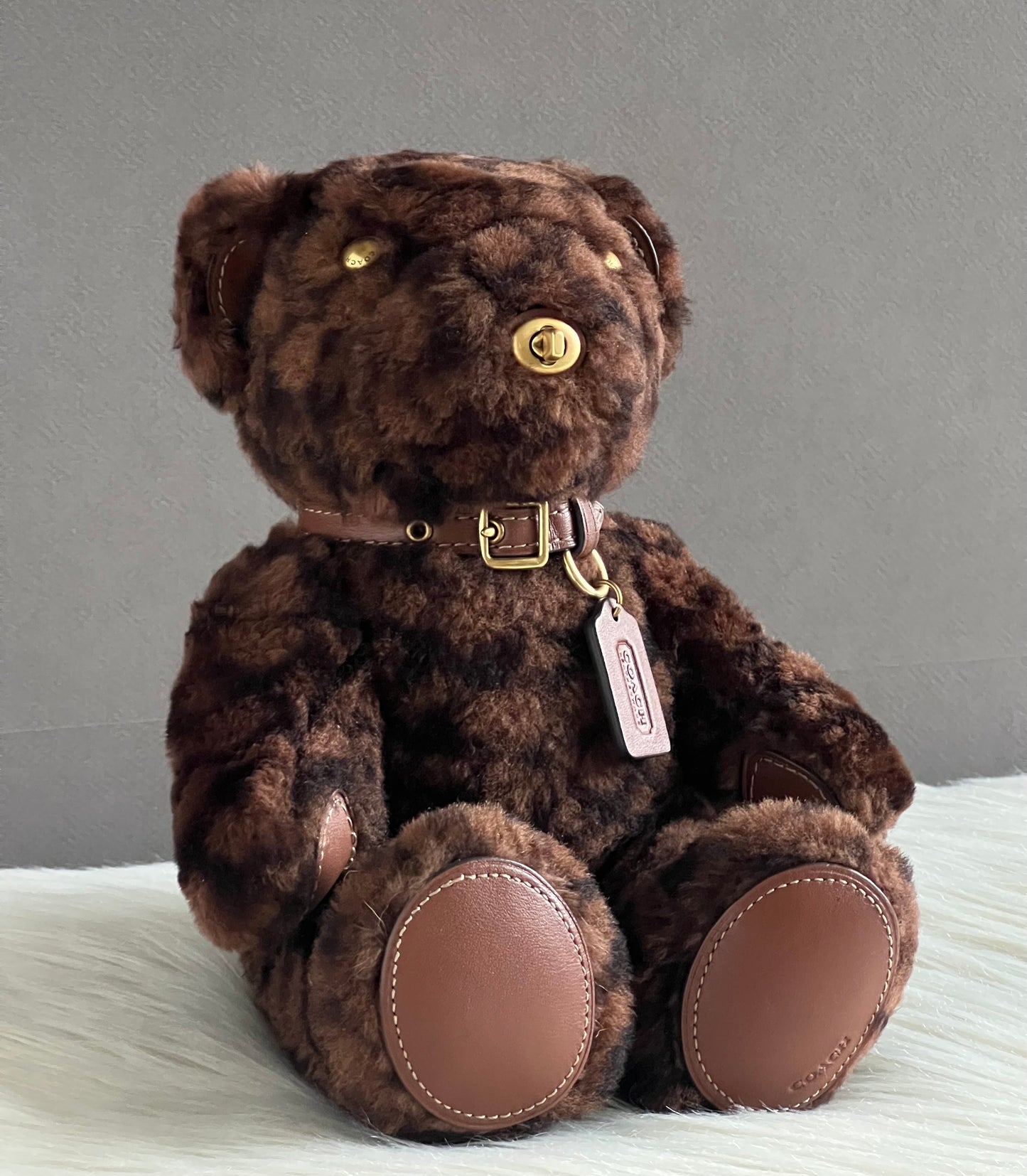 Coach Bear Collectible in Signature Shearling