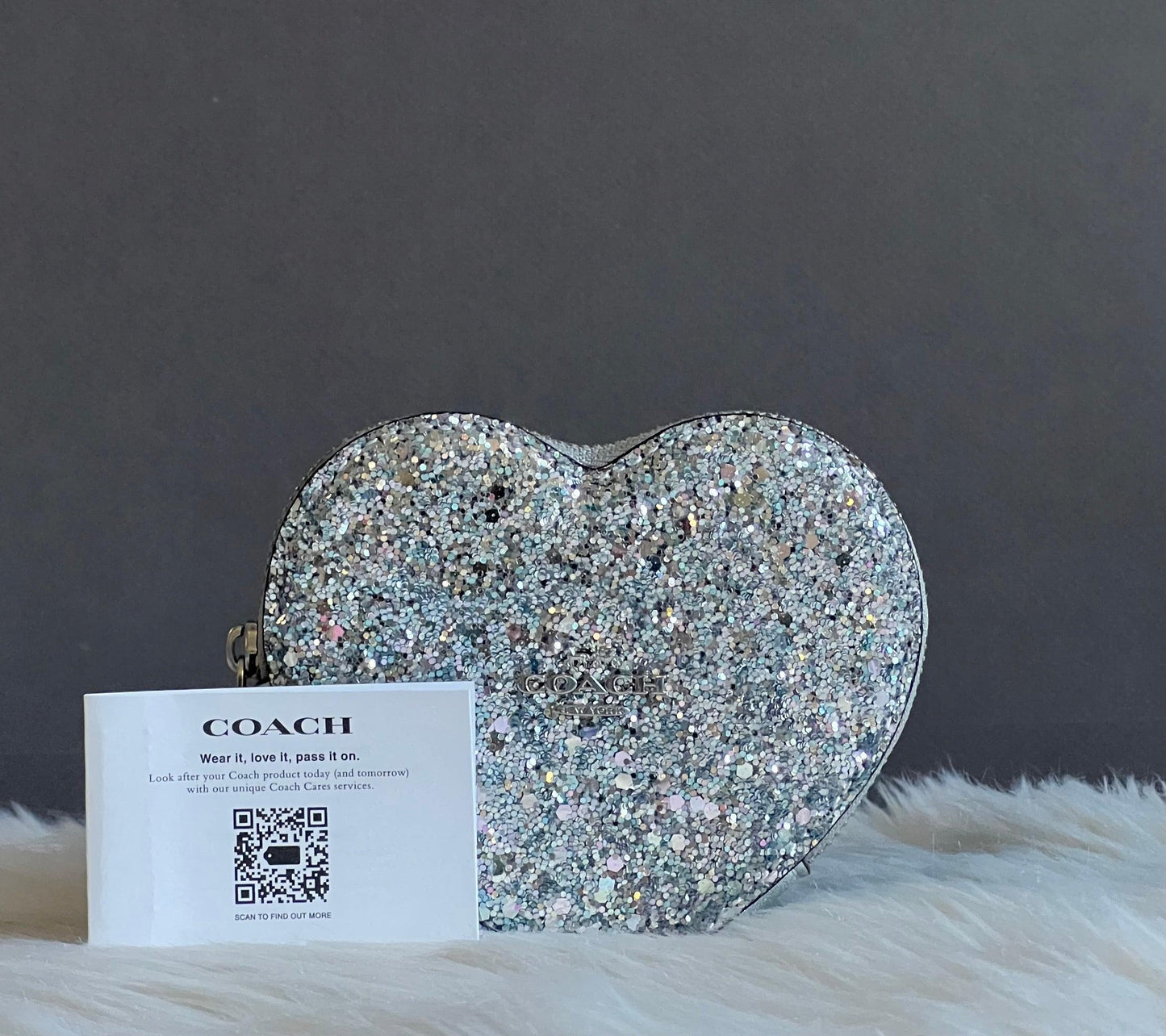 Coach Heart Coin Case
