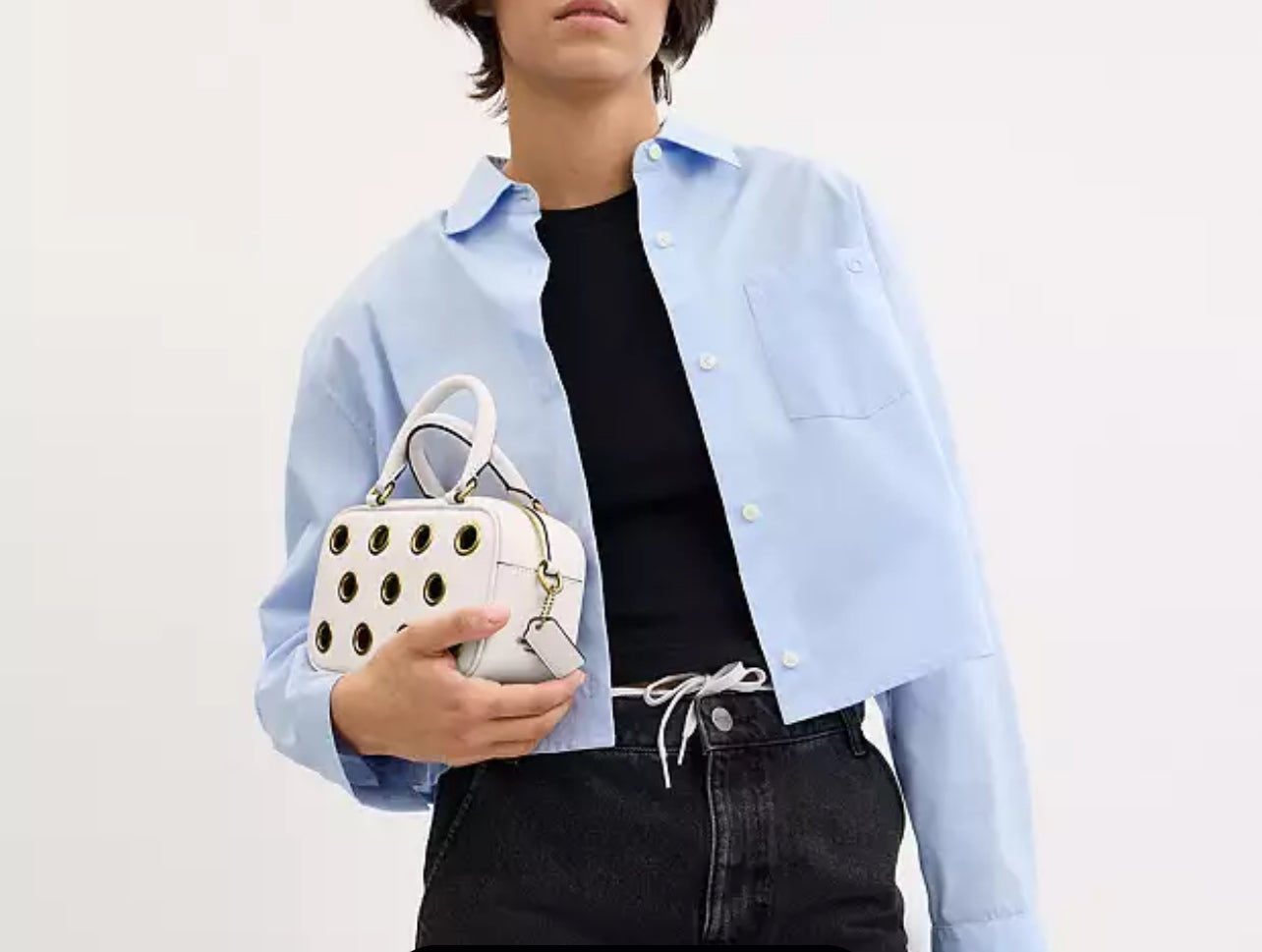 Coach Satchel Crossbody Bag with Grommets