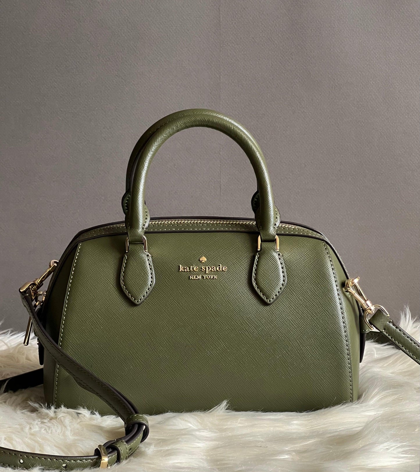 Kate Spade Madison Saffiano Leather Small Duffle Crossbody