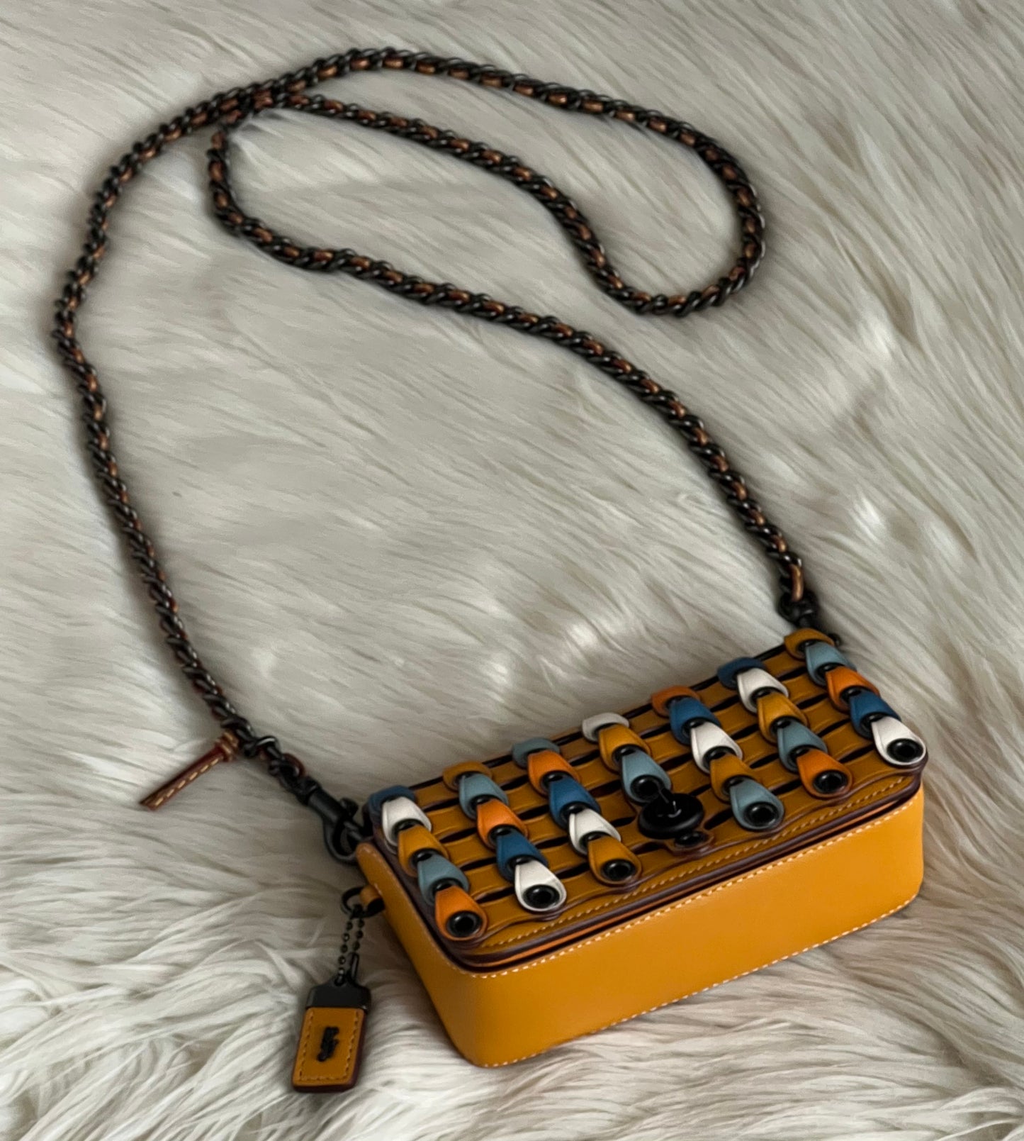 Coach Link Dinkier With Colorblock Crossbody