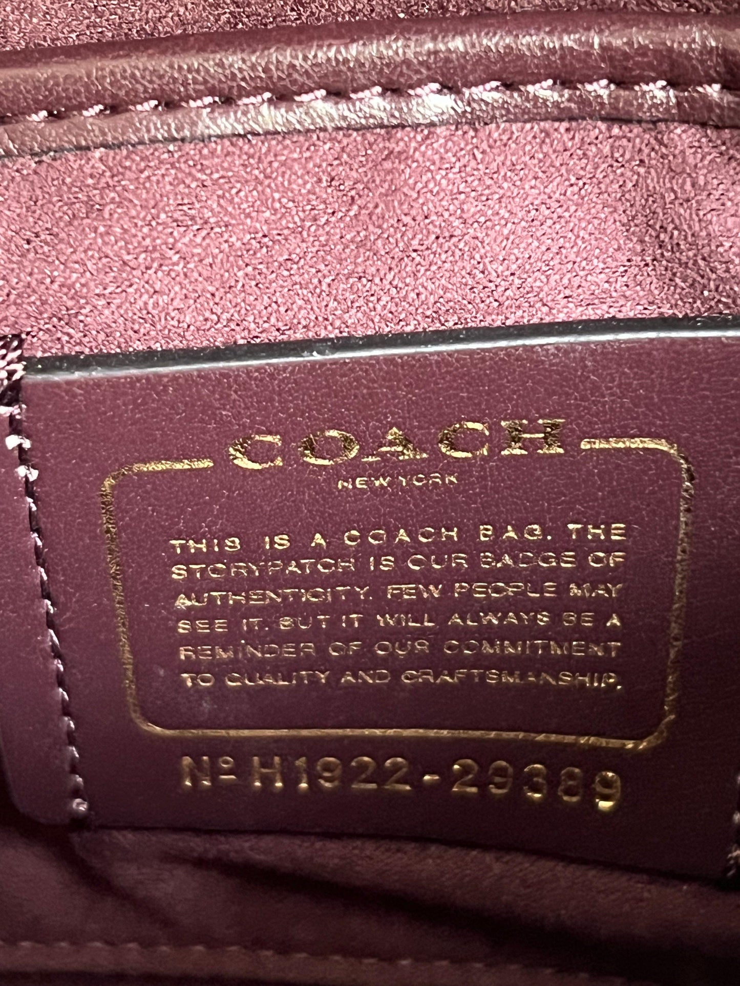 Coach Parker 18 with Rivets