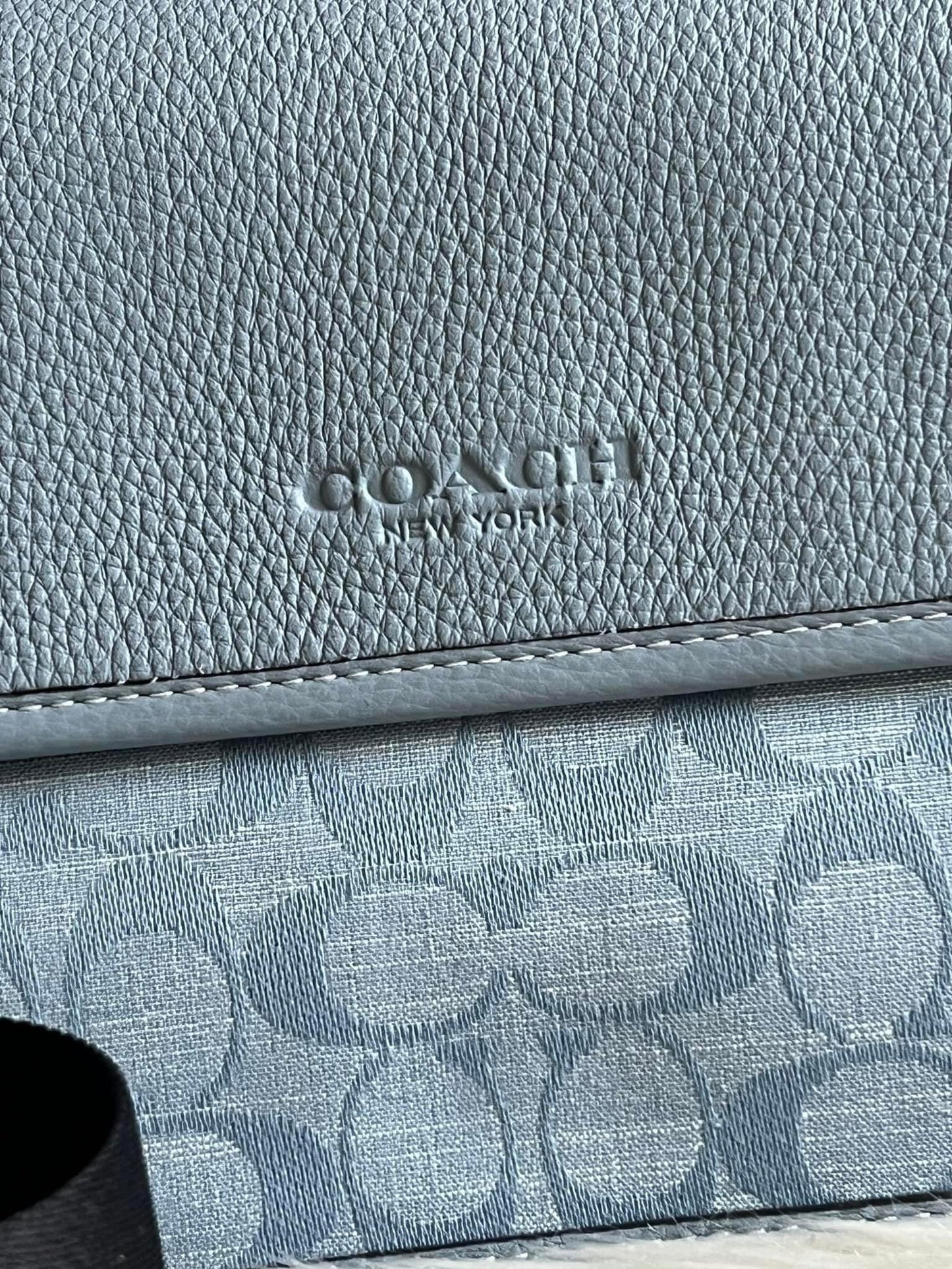 Coach Turner Flap Crossbody in Signature Chambray
