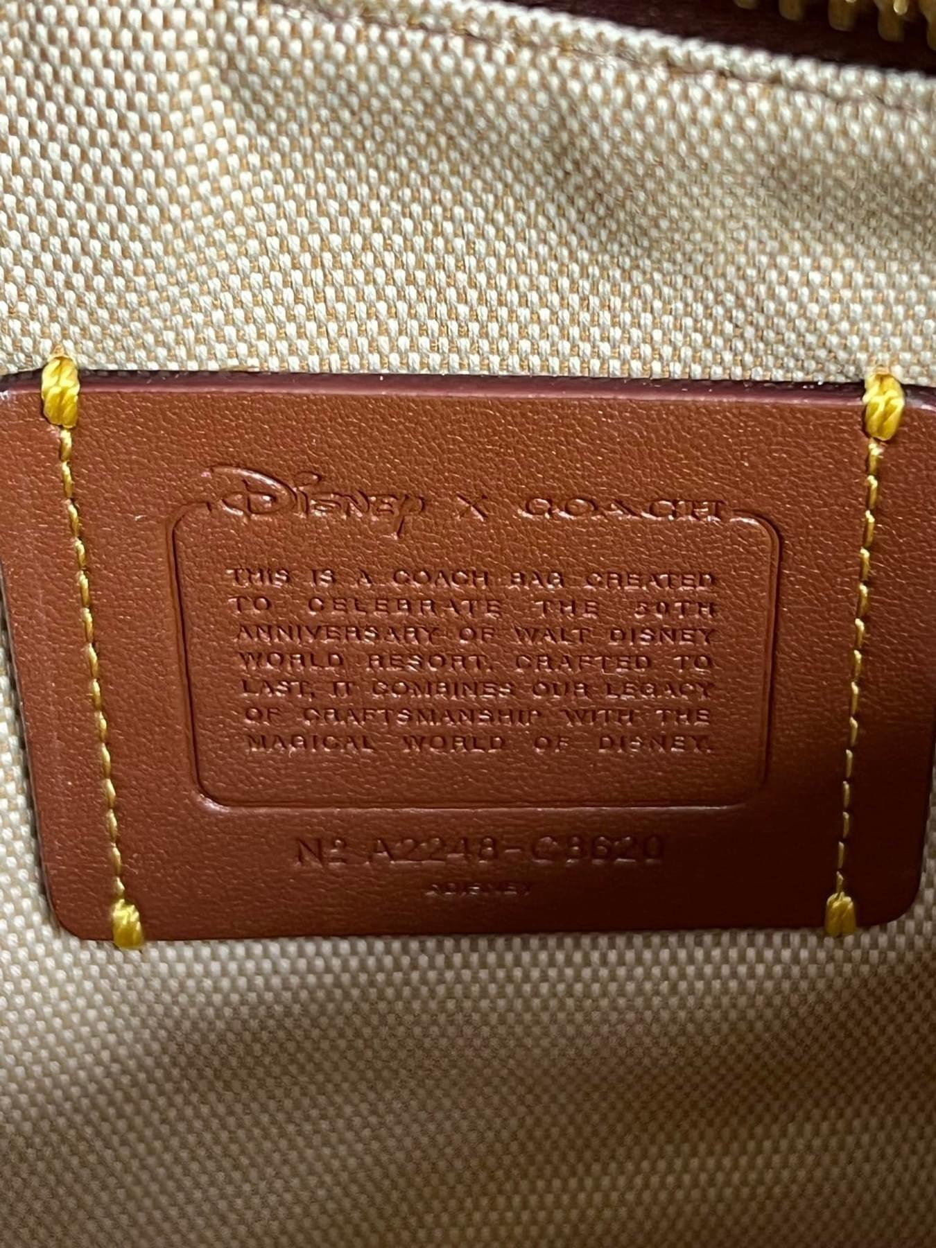 Coach X Disney Swinger Bag in Signature Textile Jacquard with Mickey Mouse and Friends Embroidery
