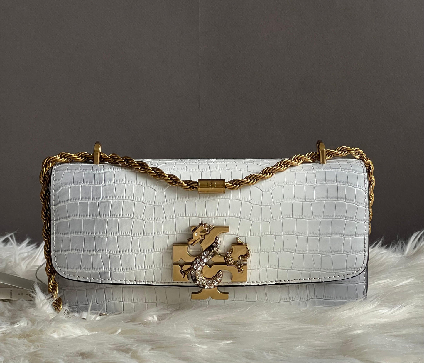 Tory Burch Eleanor Embossed Rectangular Bag
