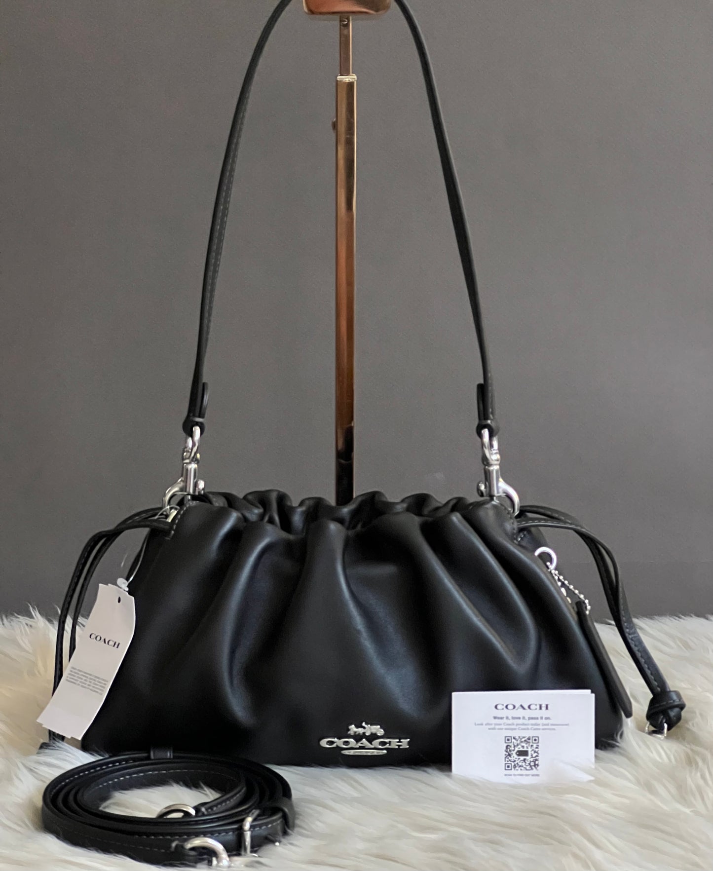 Coach Faye Shoulder Bag with Ruching