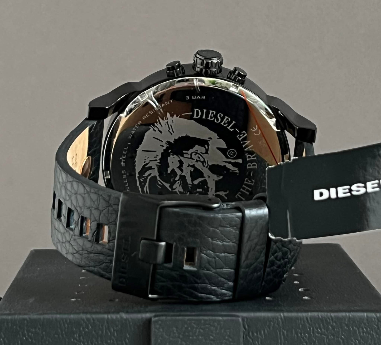 Diesel Men’s Mr. Daddy 2.0 Chrono Black Dial Leather Watch