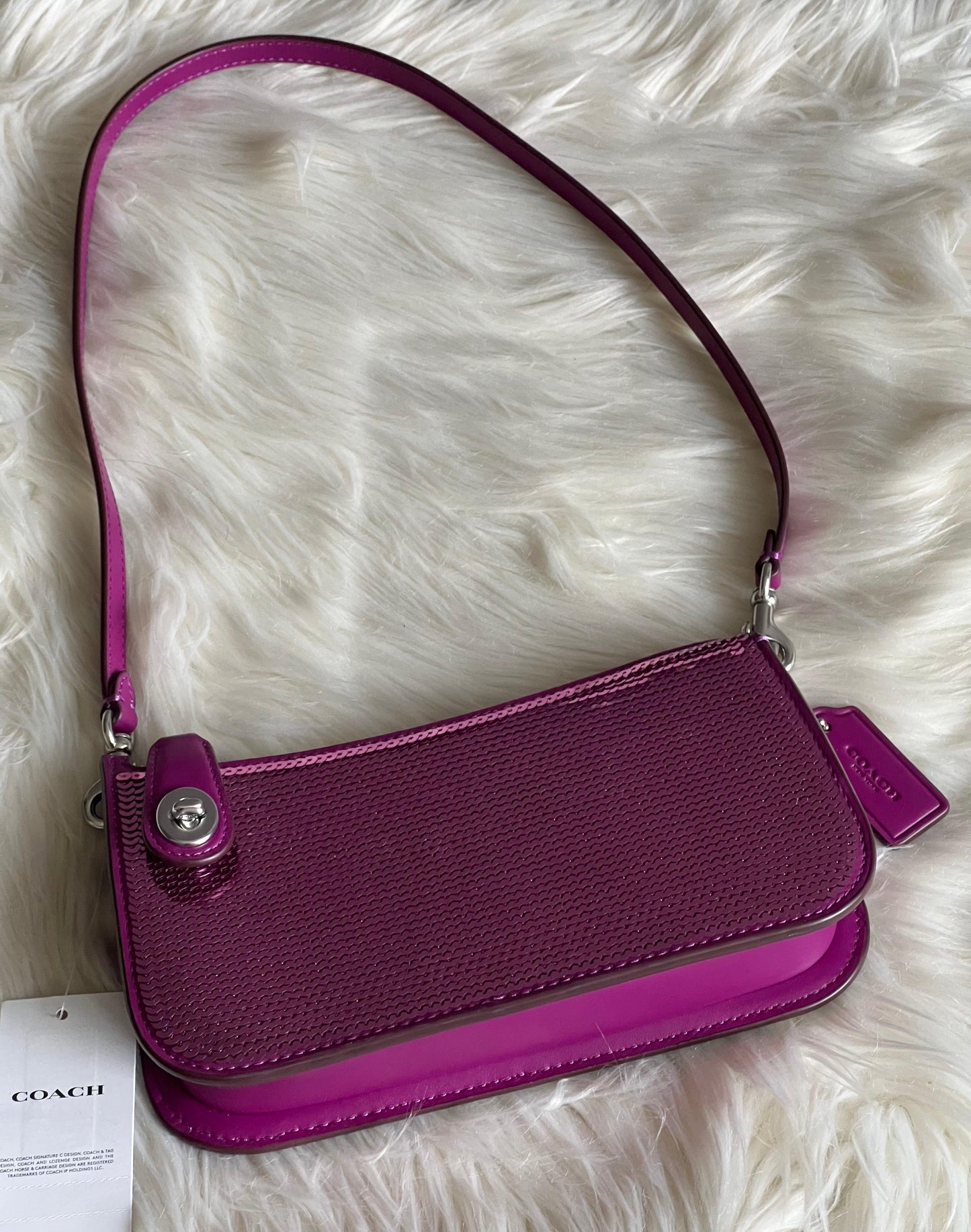 Coach Penn Shoulder Bag with Sequins