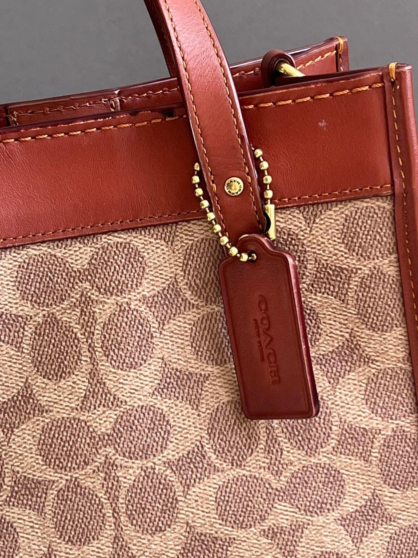 Coach Field Tote 22 in Signature Canvas with Horse and Carriage Print - “AS IS”
